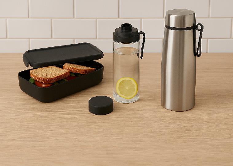 Bidony, termosy i lunchboxy