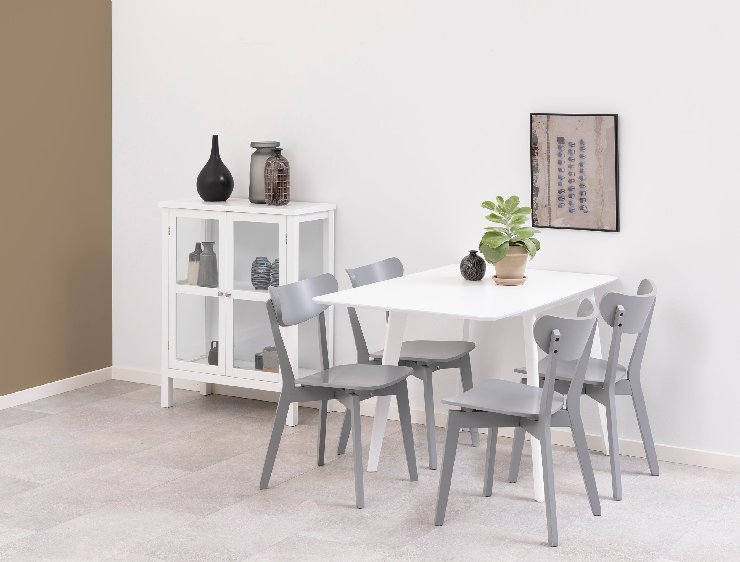 Stół do jadalni rozkładany Gemirro 80-120x80 cm biały - materiał płyta meblowa