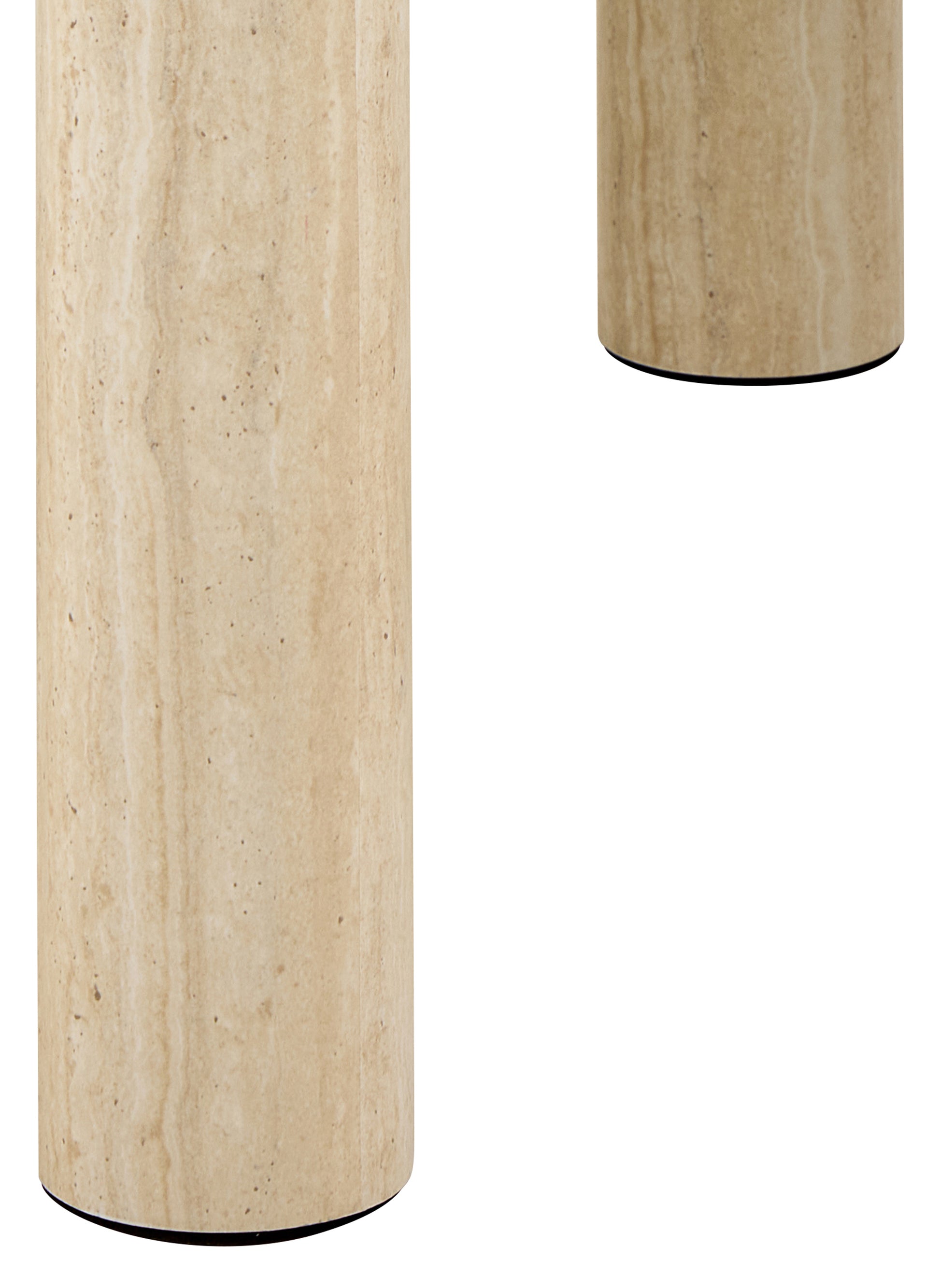 Stolik kawowy Sorisel trawertyn - głębokość 60 cm