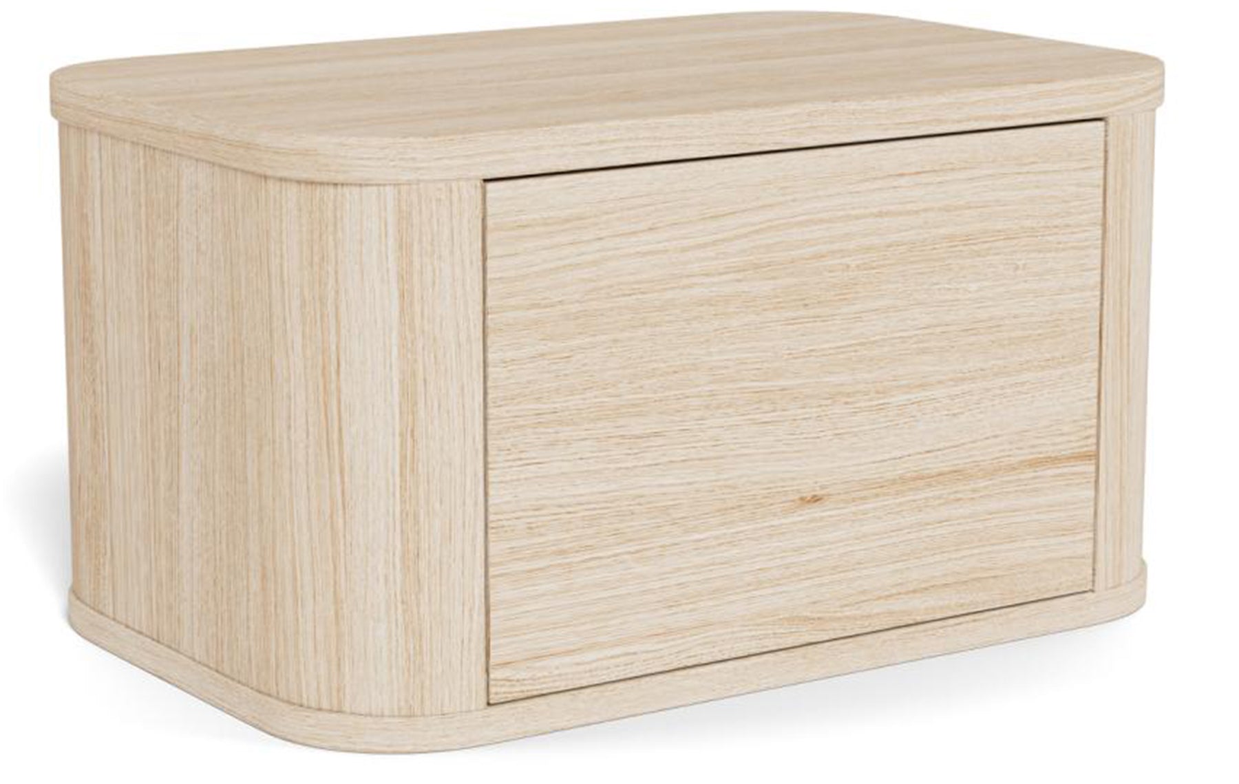 Szafka nocna wisząca Atmore z jedną szufladą 46 cm dąb bielony