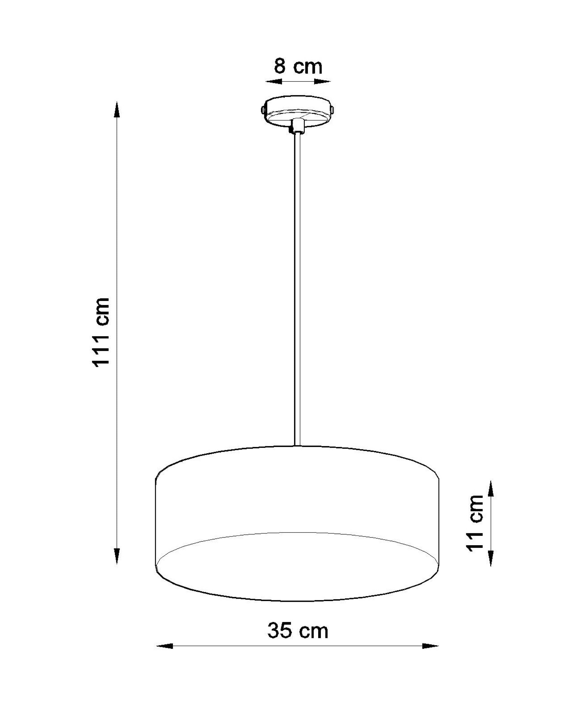 Lampa wisząca Arena 35 cm biała