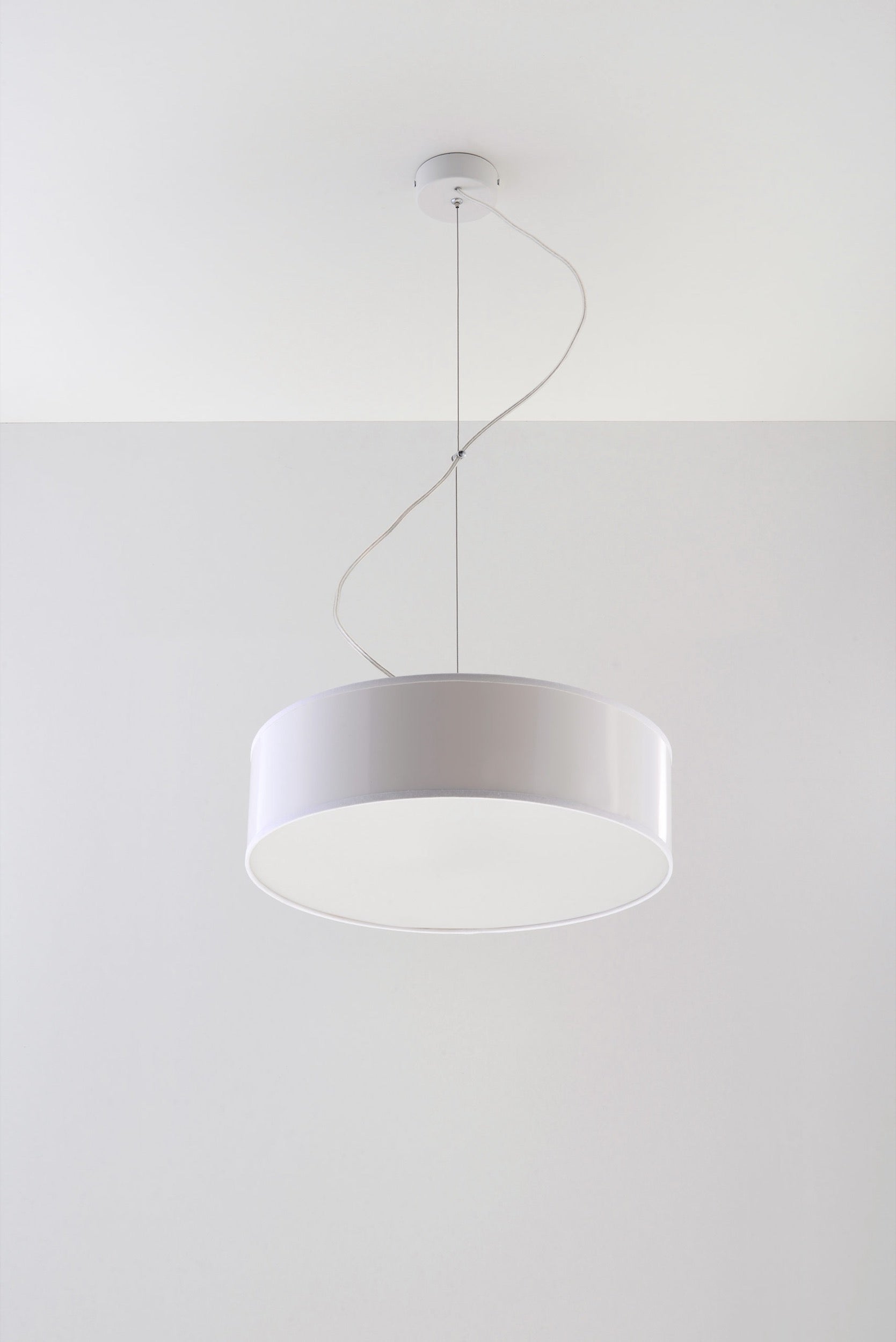 Lampa wisząca Arena 35 cm biała