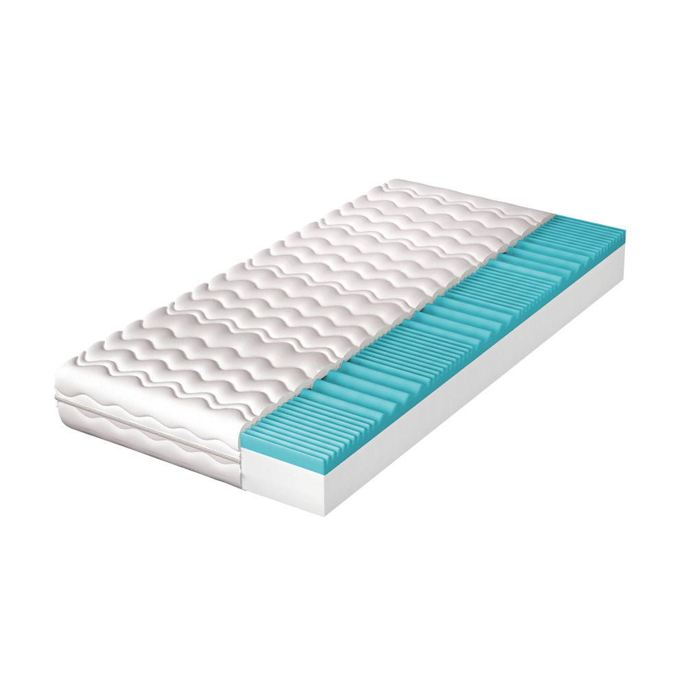 Materac piankowy 140x200 cm Kronno dwustronny, 7 stref twardości, hipoalergiczny