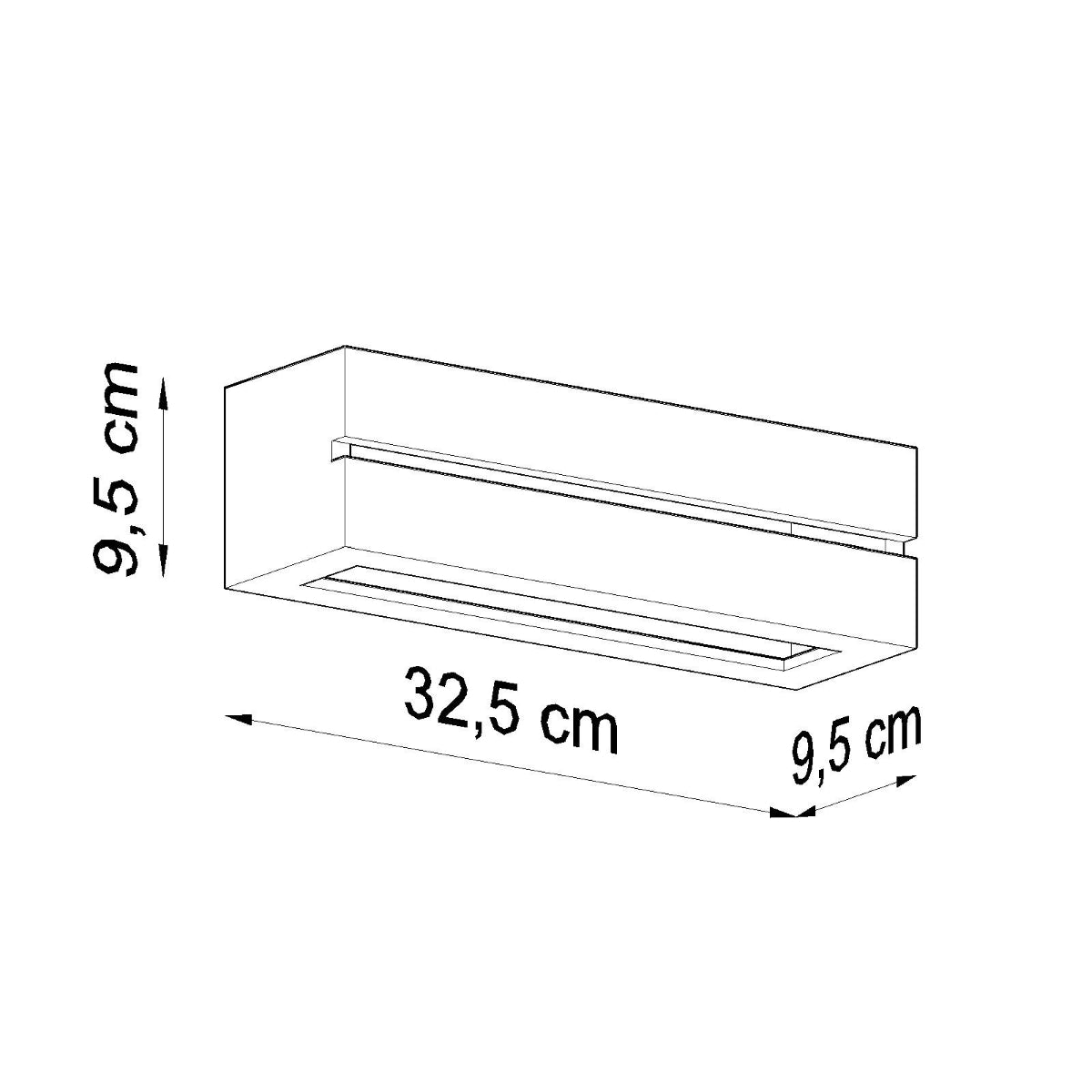 Kinkiet ceramiczny Vega Line biały