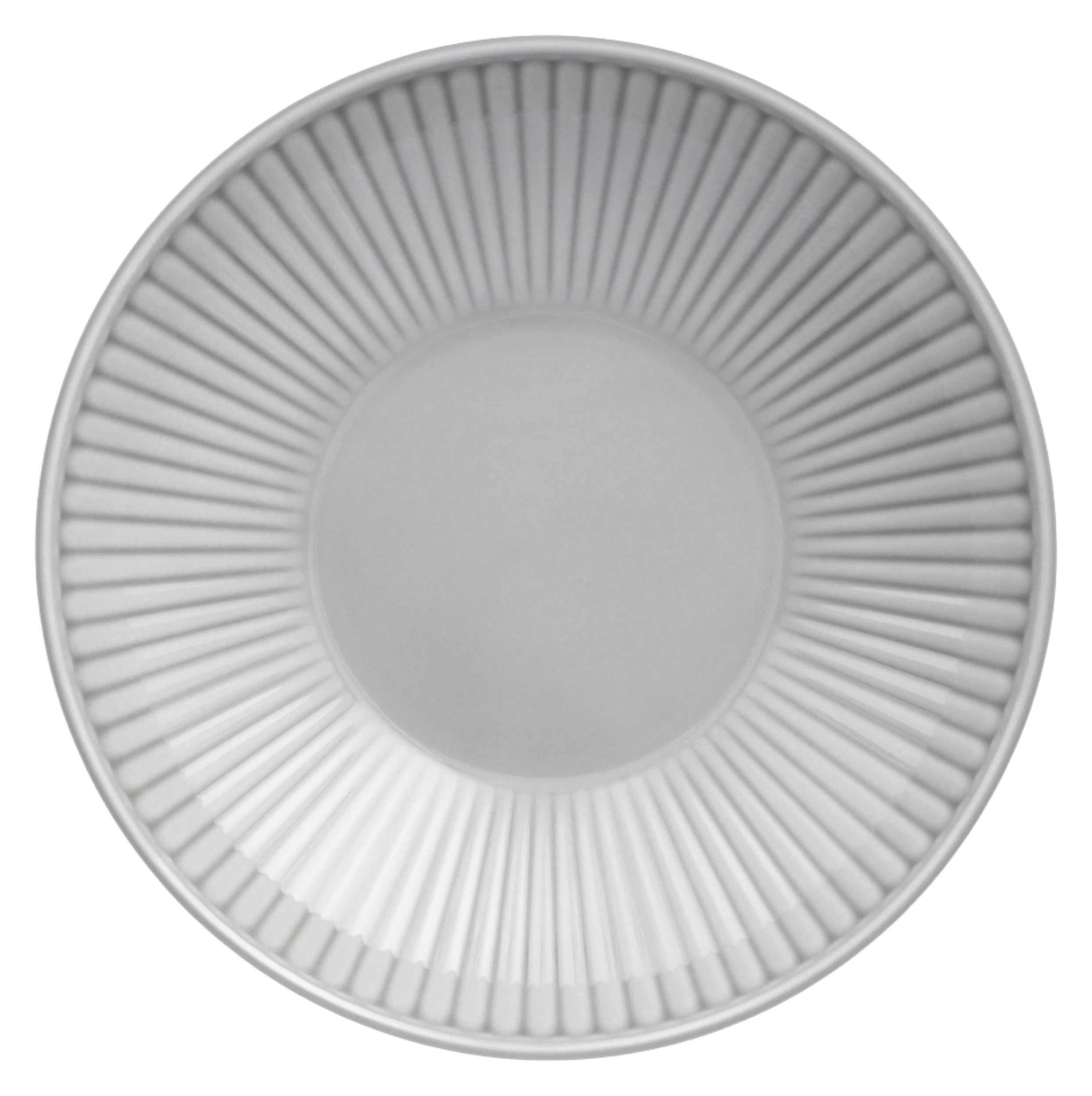 Talerz głęboki porcelanowy Dalia 21,5 cm szary