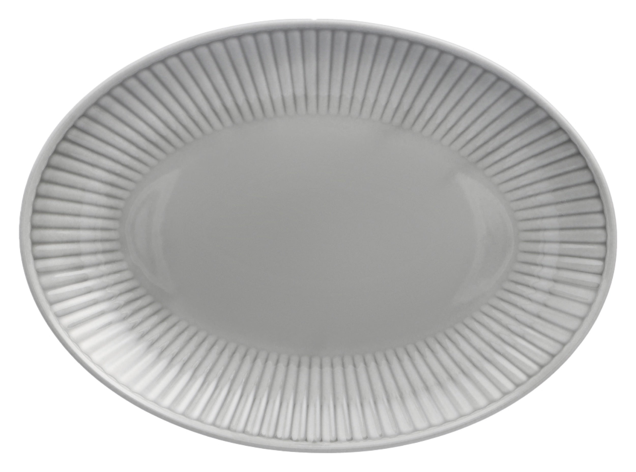 Półmisek porcelanowy Dalia 33 cm szary