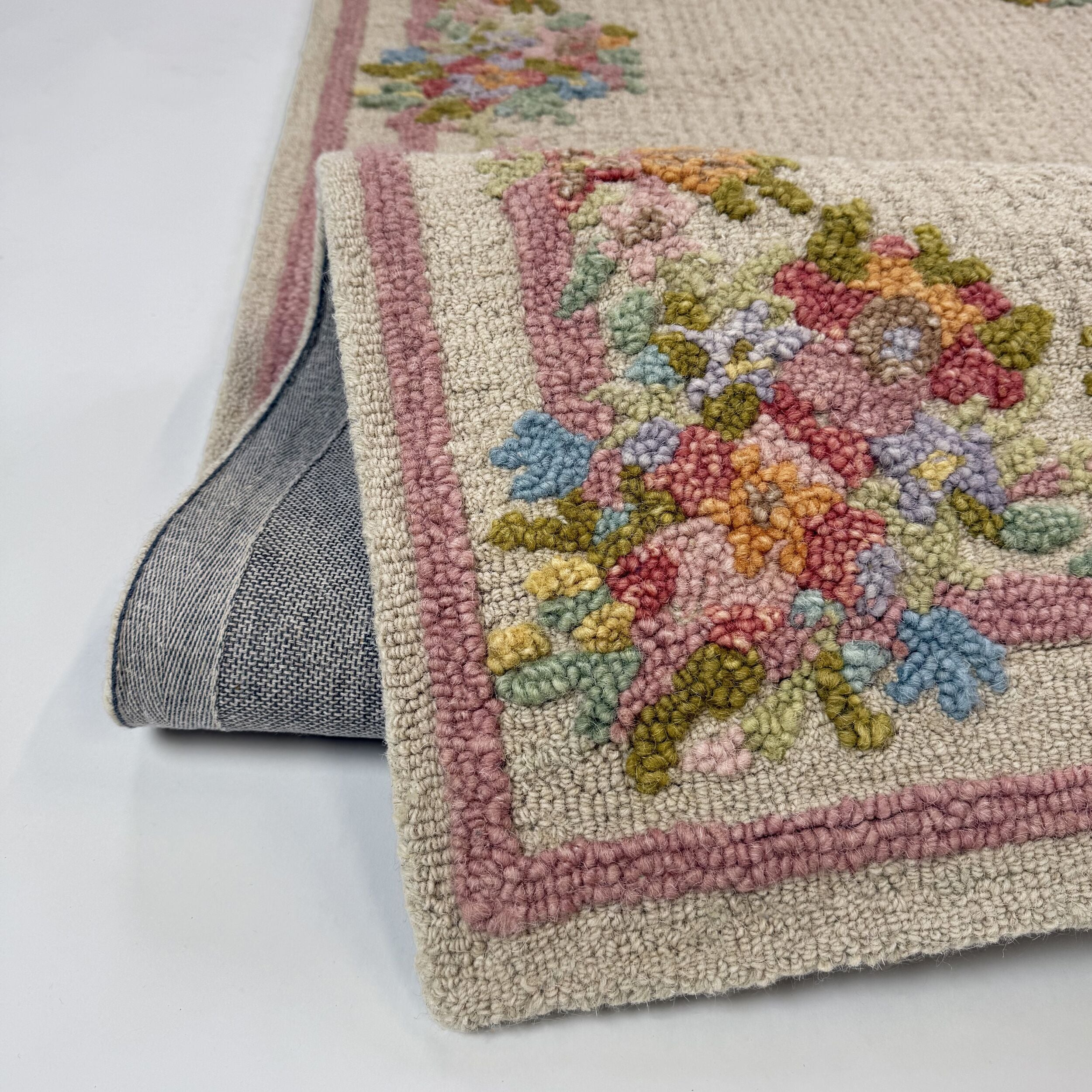 Dywan wełniany ręcznie wykonany Elise Floral 200x300 cm wielokolorowy - styl klasyczny