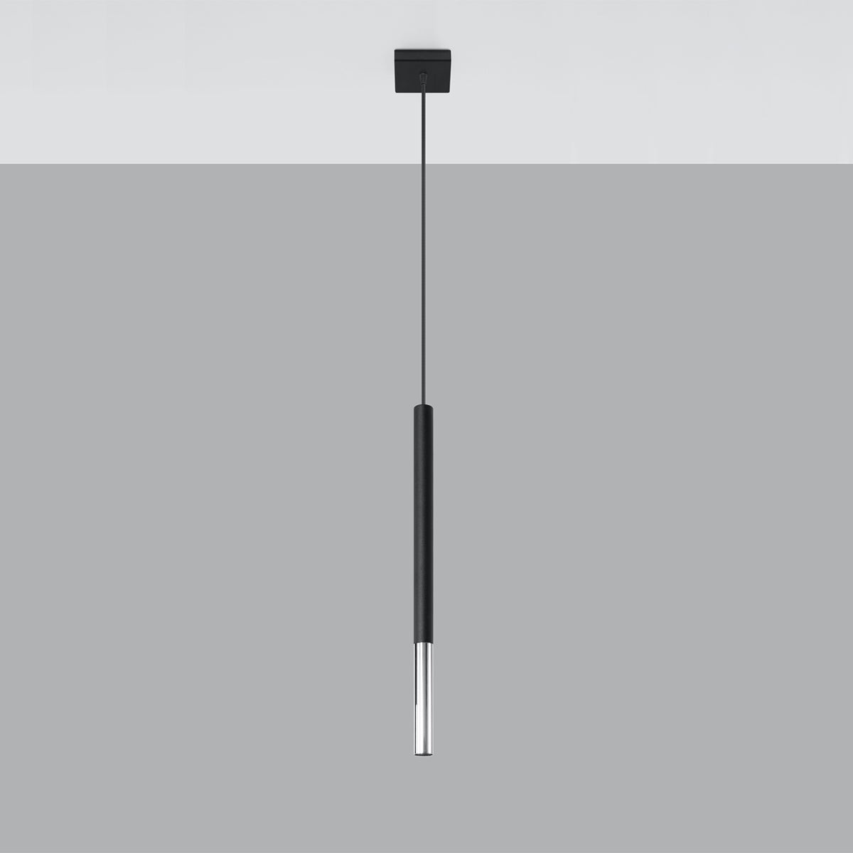 Lampa wisząca Mozaica 1 czarny/chrom