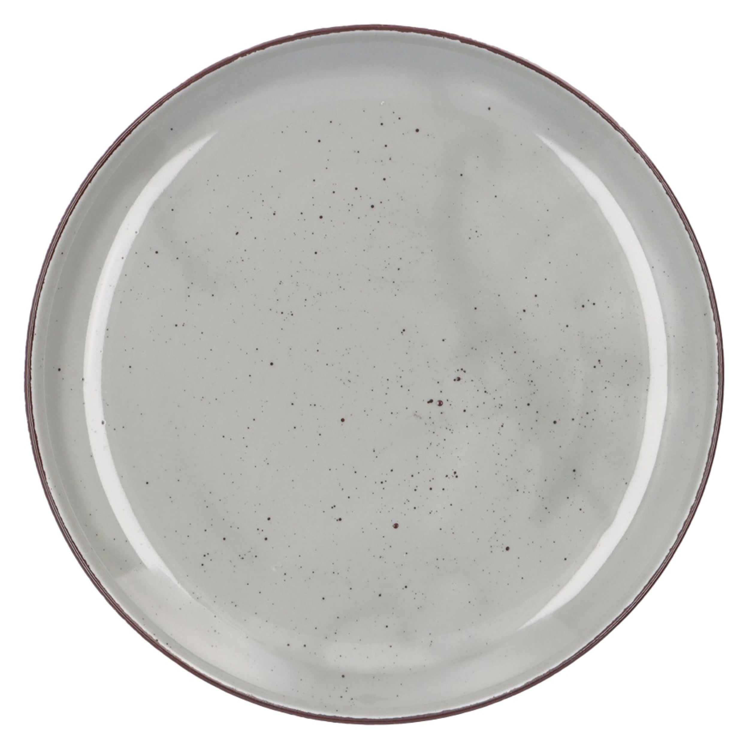 Zestaw talerzy porcelanowych dla 6 os. City szary
