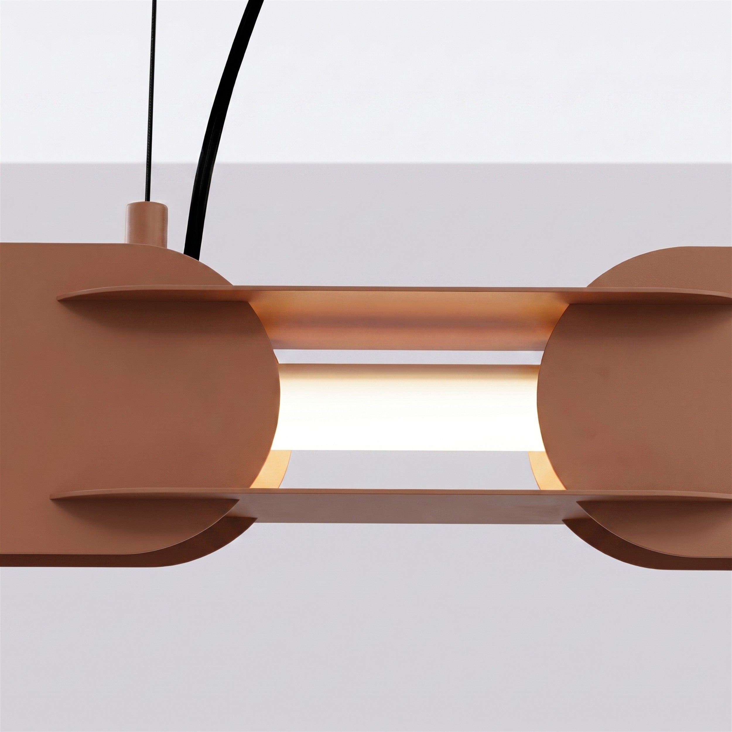 Lampa wisząca Chain 158 cm LED mocca