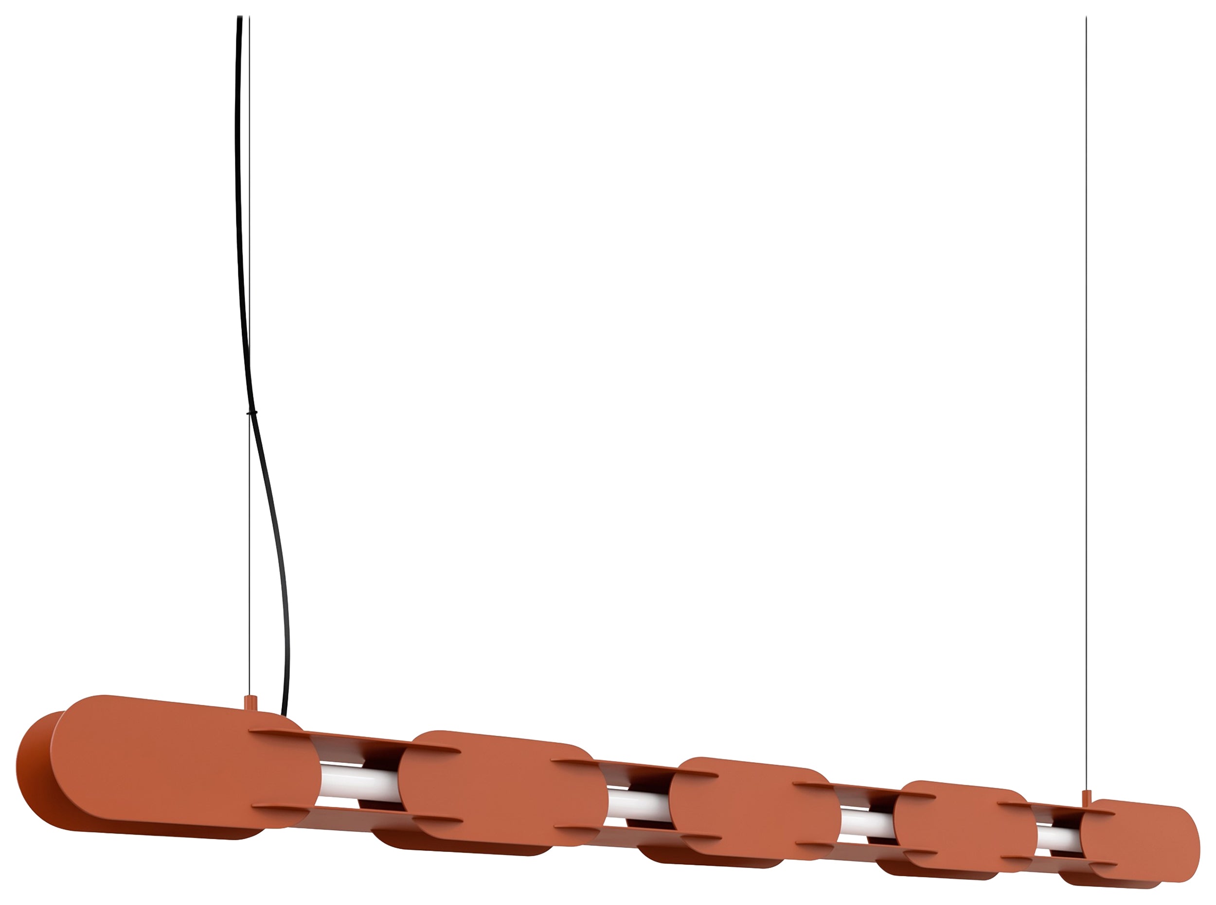 Lampa wisząca Chain 158 cm LED ochra czerwona