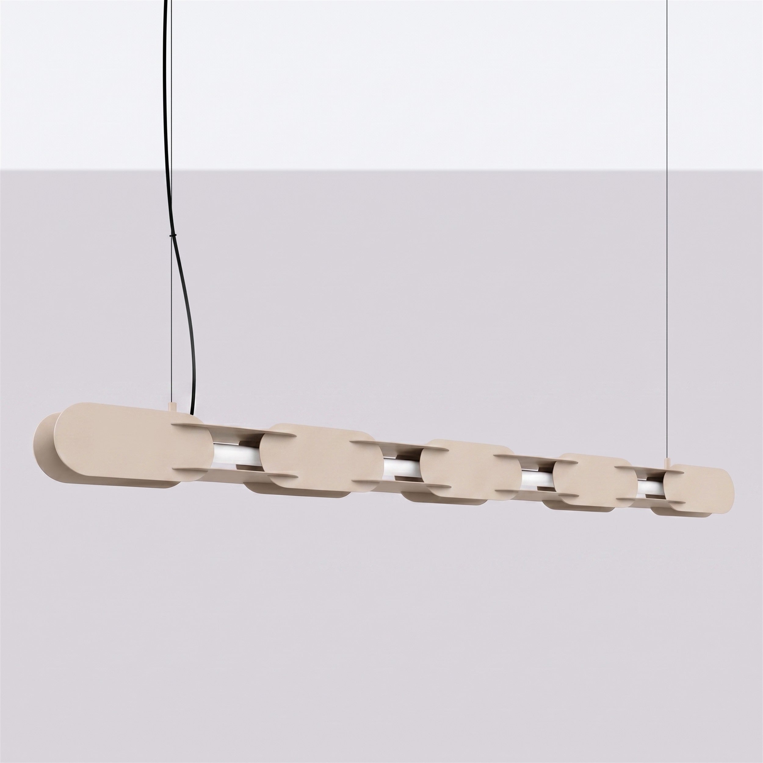 Lampa wisząca Chain 158 cm LED taupe