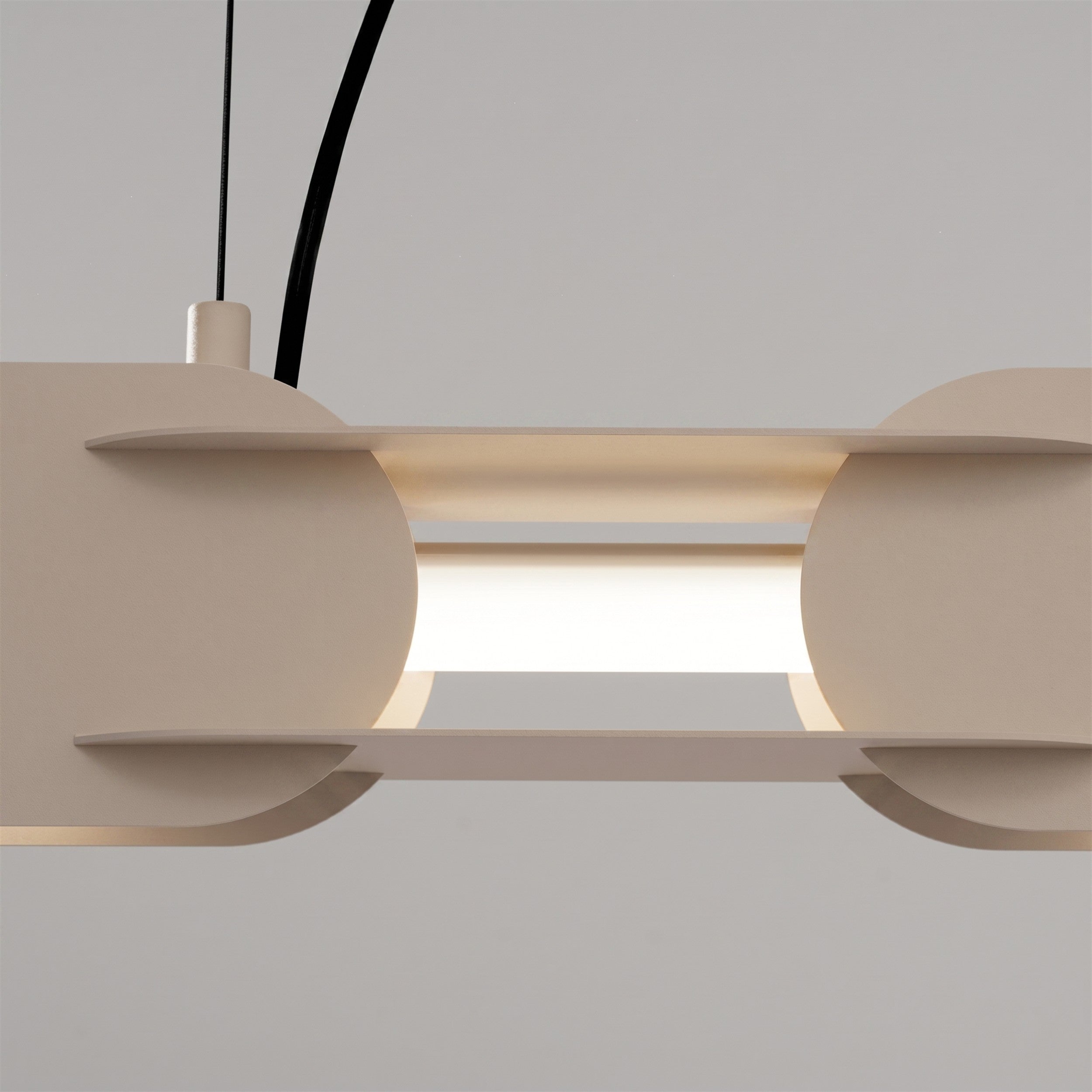 Lampa wisząca Chain 158 cm LED taupe