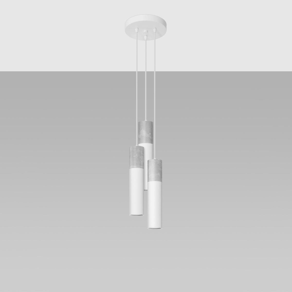 Lampa wisząca Borgio 3P biała