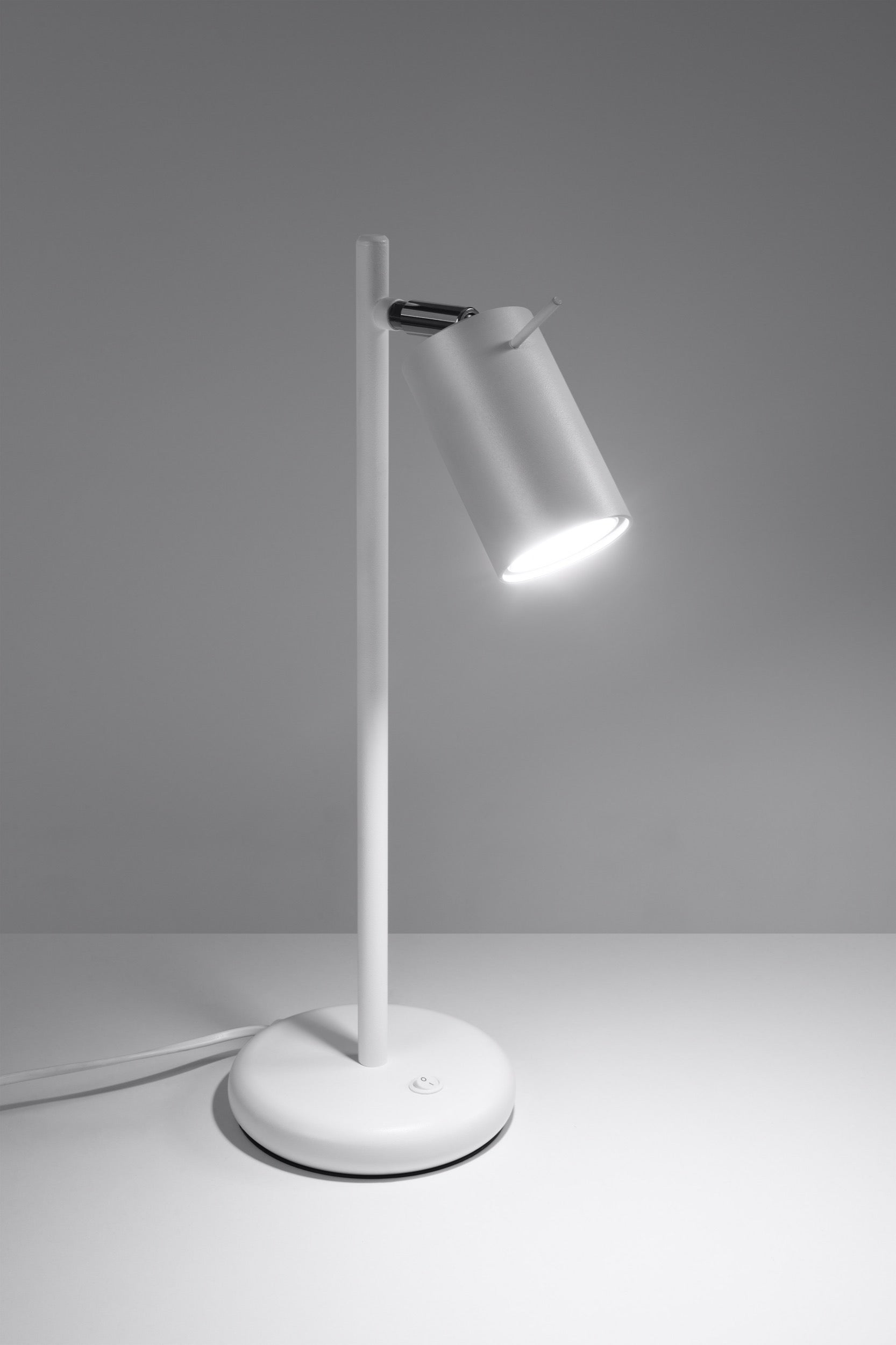 Lampa stołowa Ring biała