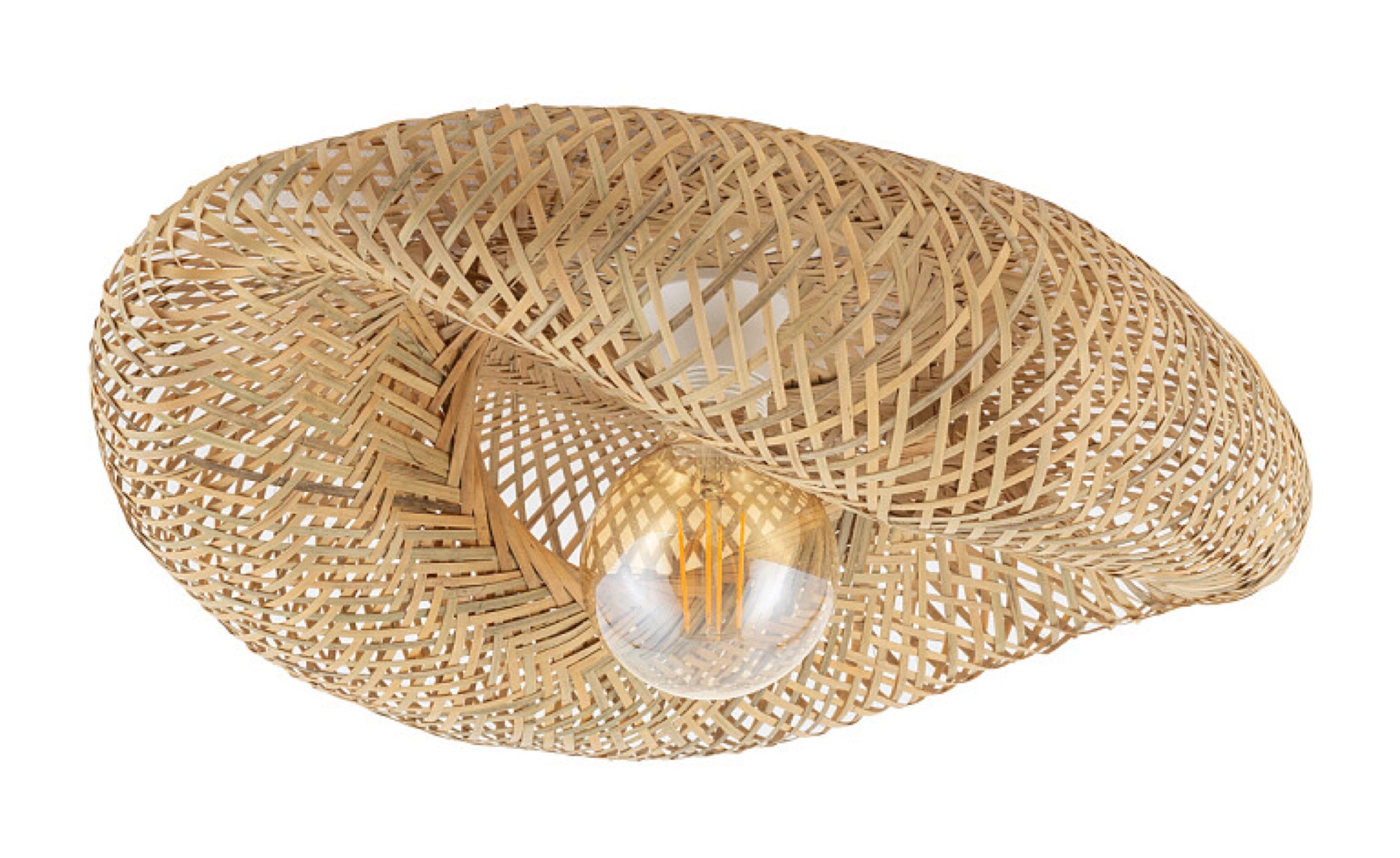 Plafon Havana 39x50 cm rattanowy
