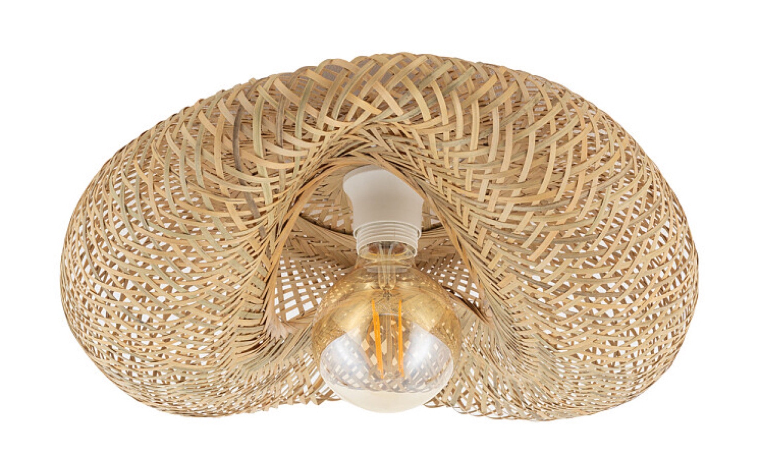 Plafon Havana 39x50 cm rattanowy