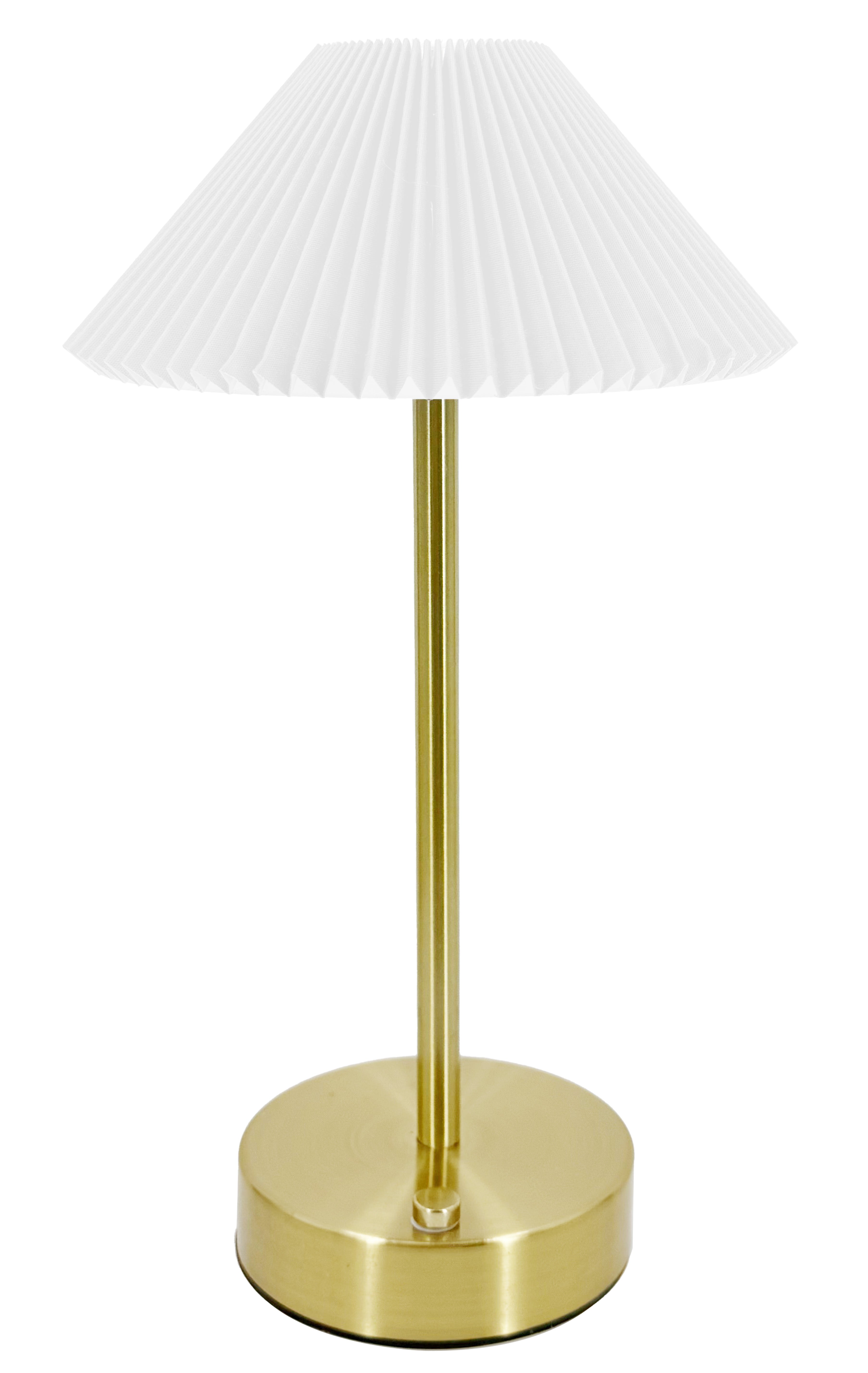 Lampa stołowa dotykowa Perinks LED złoto-biała