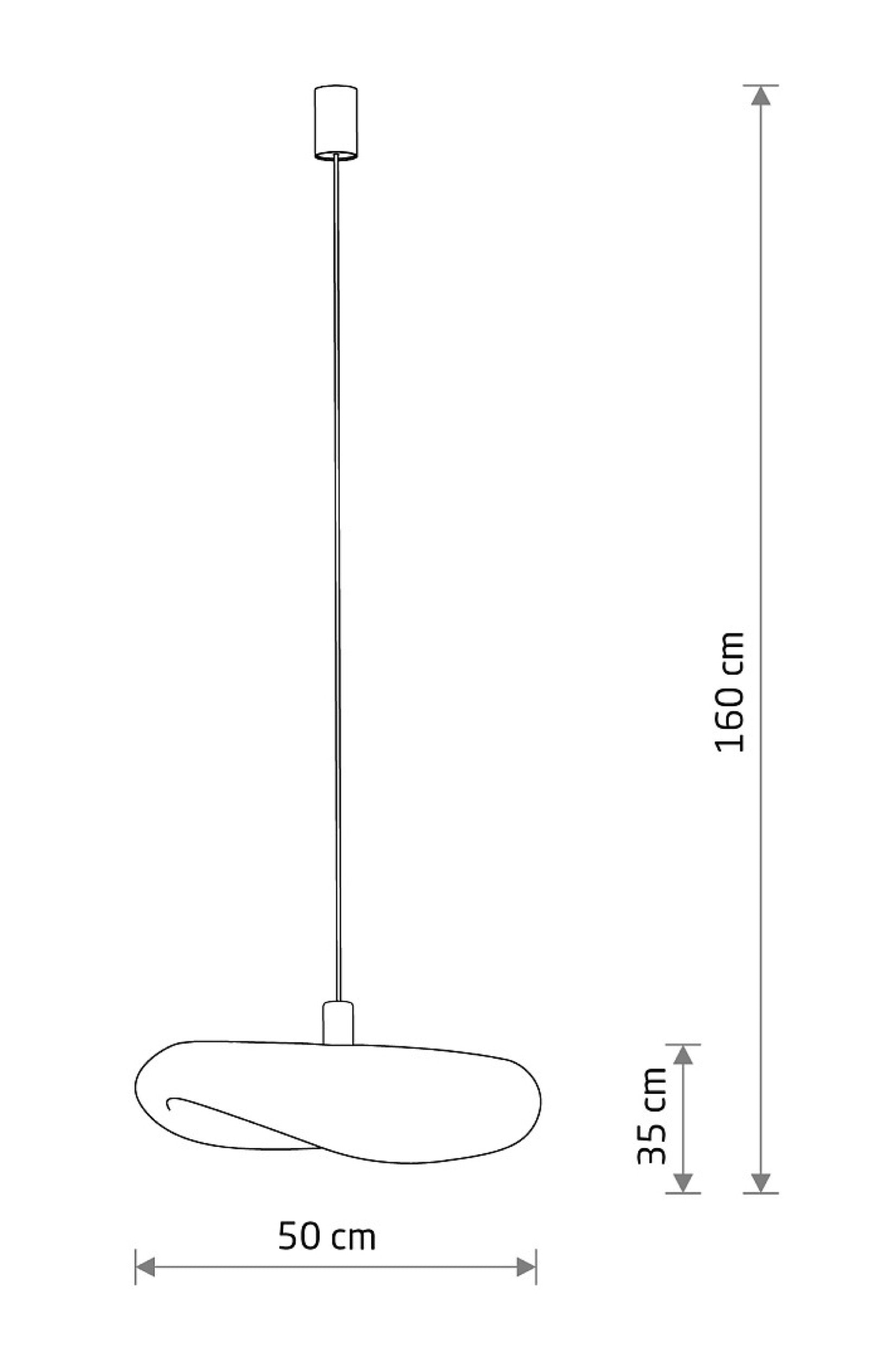 Lampa wisząca Havana 35x50 cm rattanowa