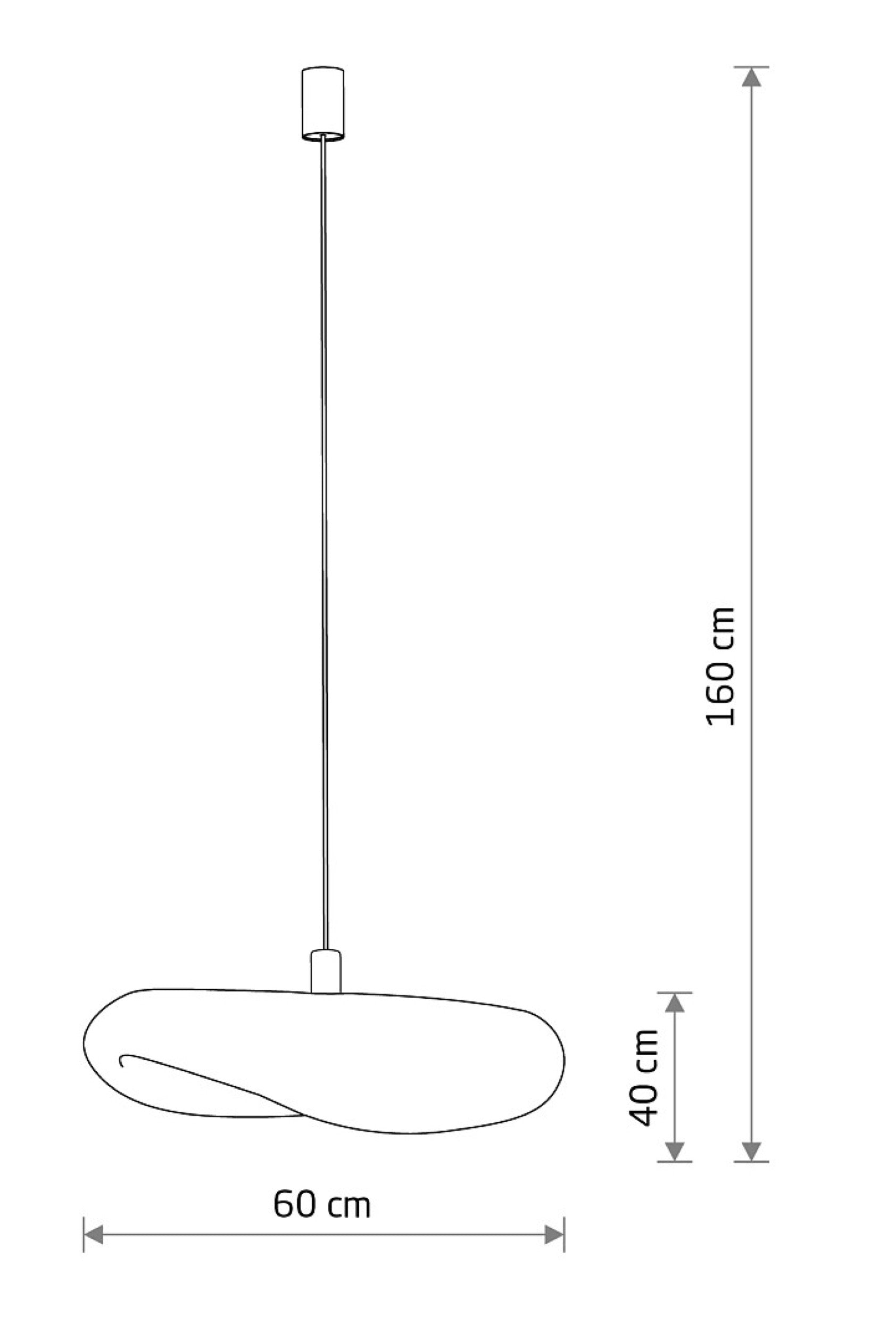 Lampa wisząca Havana 40x60 cm rattanowa