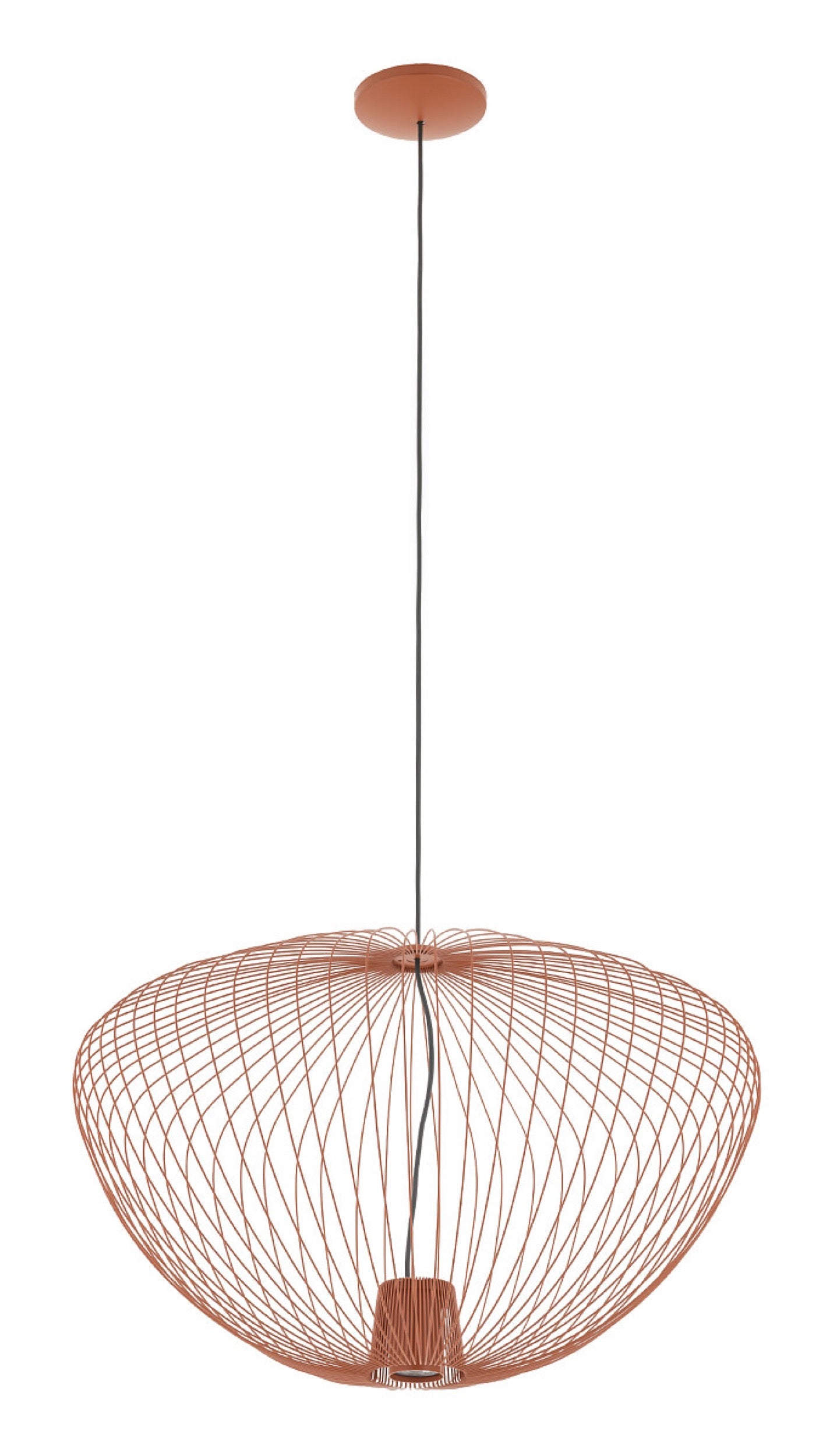 Lampa wisząca Pumpkin 45x70 cm terracotta
