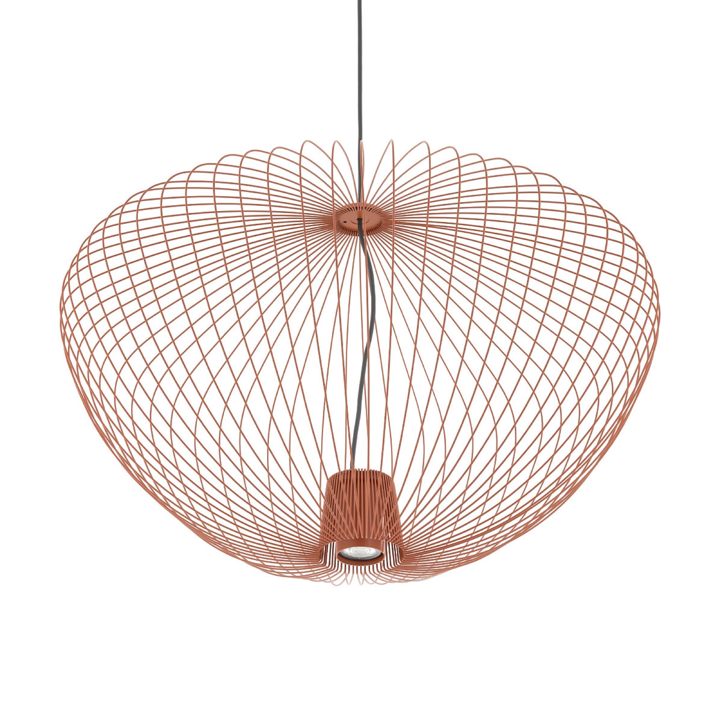 Lampa wisząca Pumpkin 45x70 cm terracotta