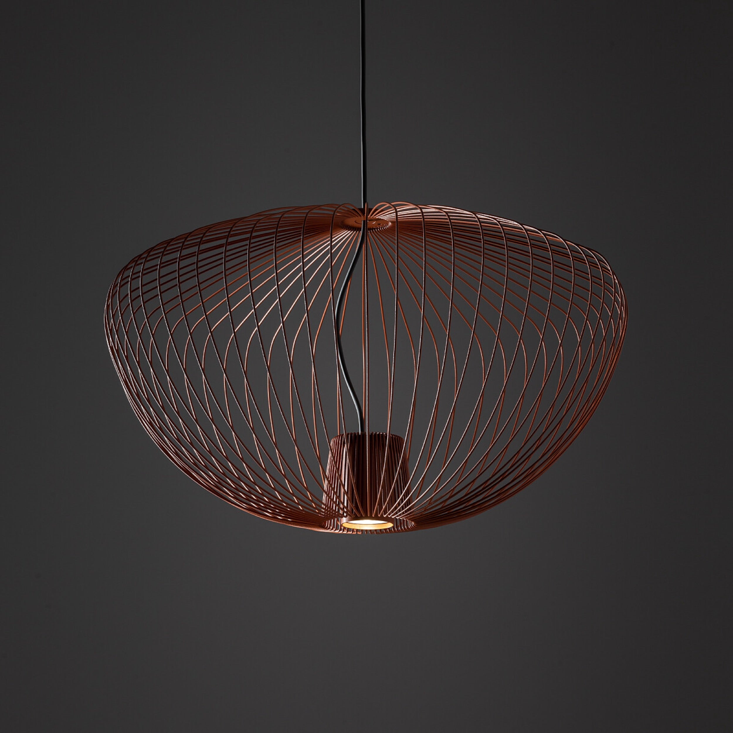 Lampa wisząca Pumpkin 33x54.5 cm terracotta