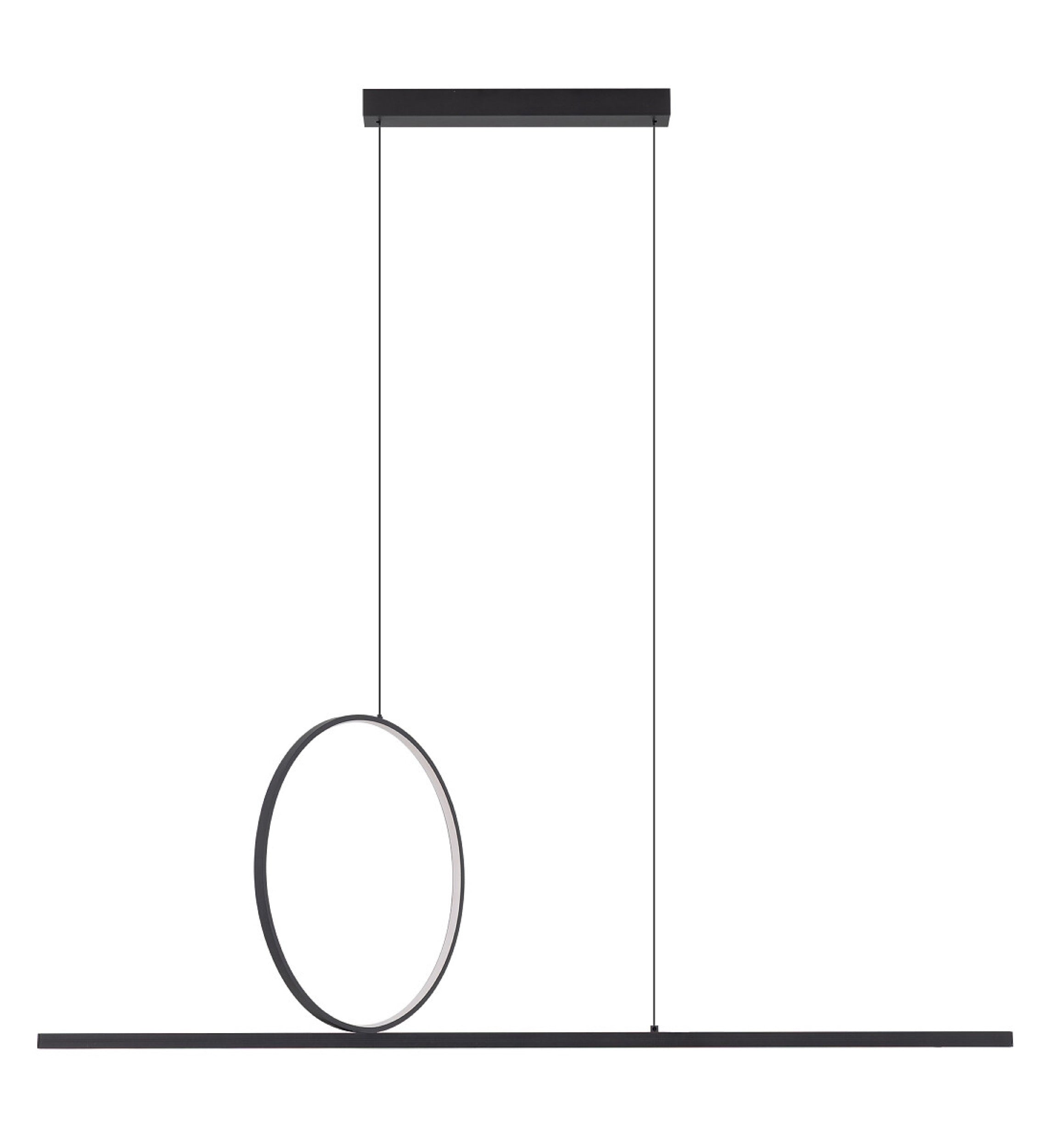 Lampa wisząca Lineo LED 115x140 cm czarna