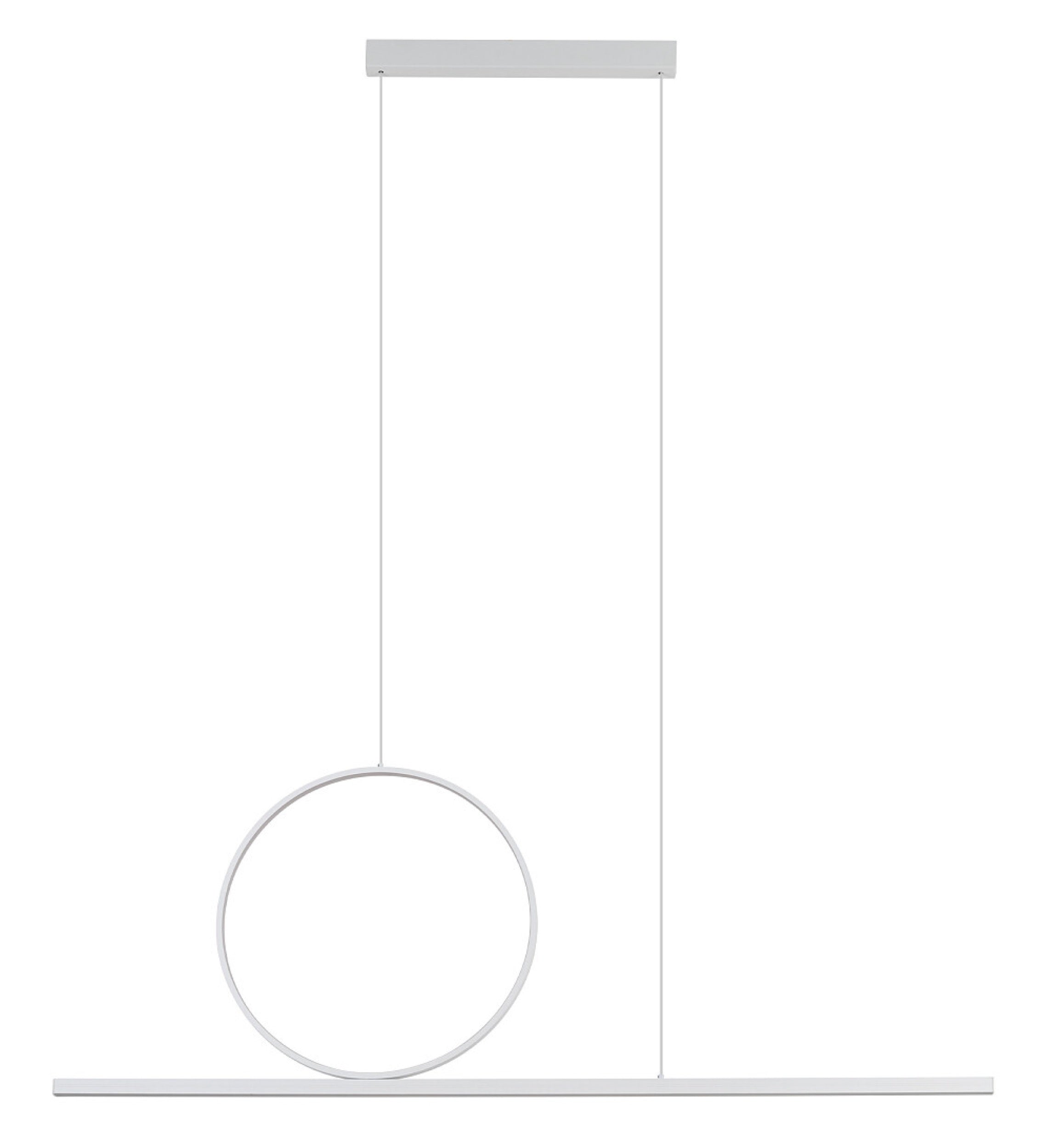 Lampa wisząca Lineo LED 115x140 cm biała