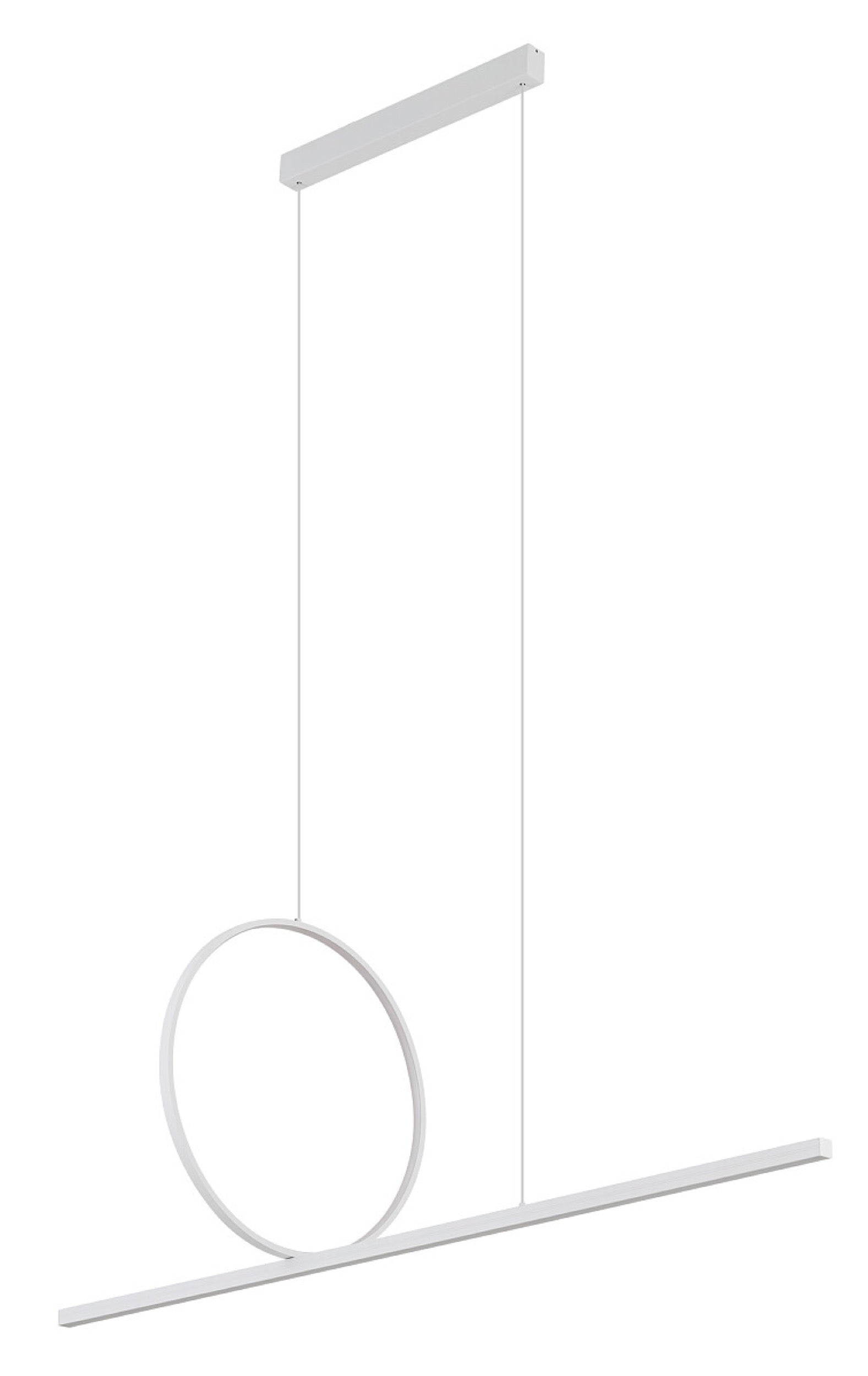 Lampa wisząca Lineo LED 115x140 cm biała