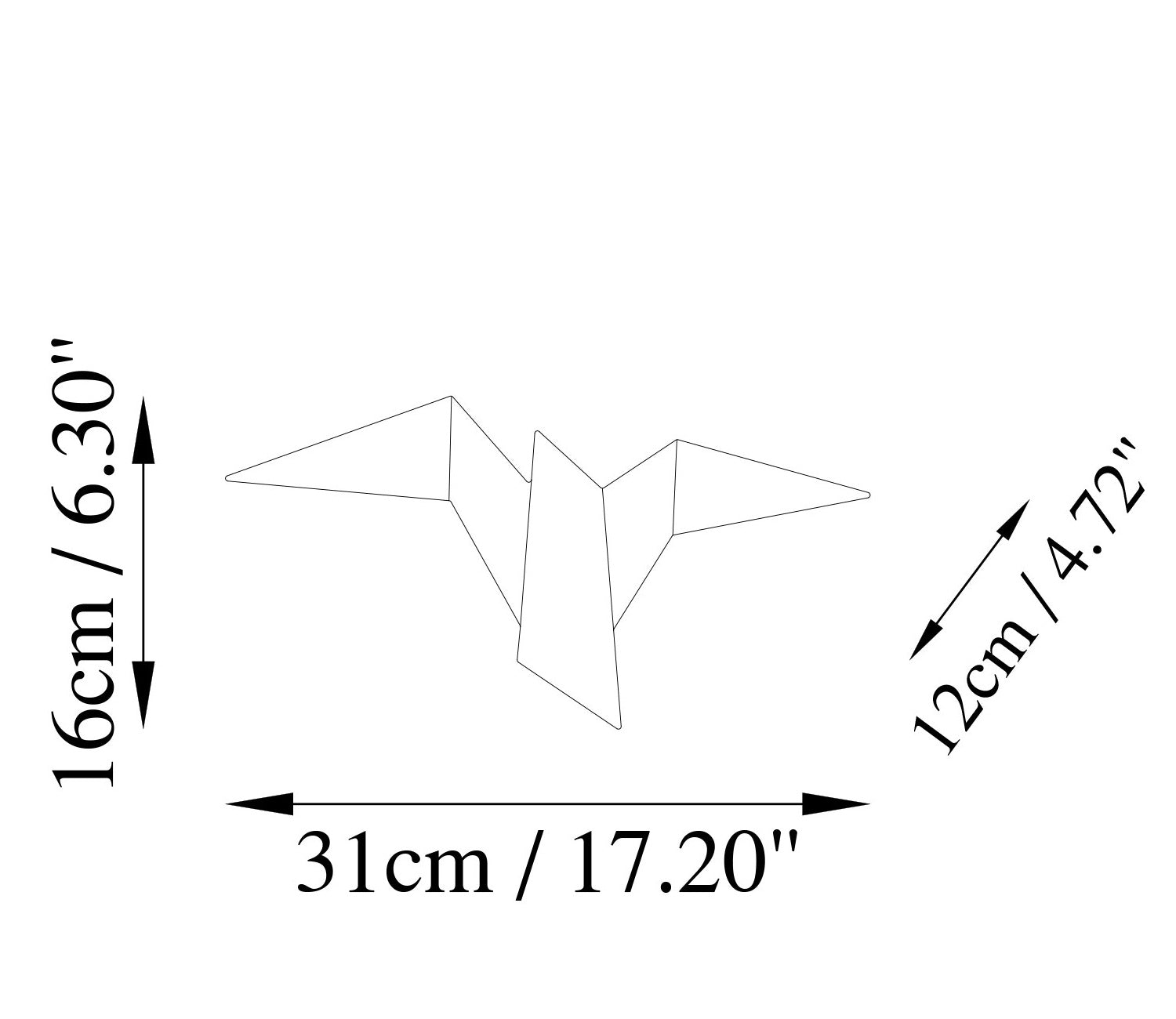 Lampa ścienna Denched 31 cm biała