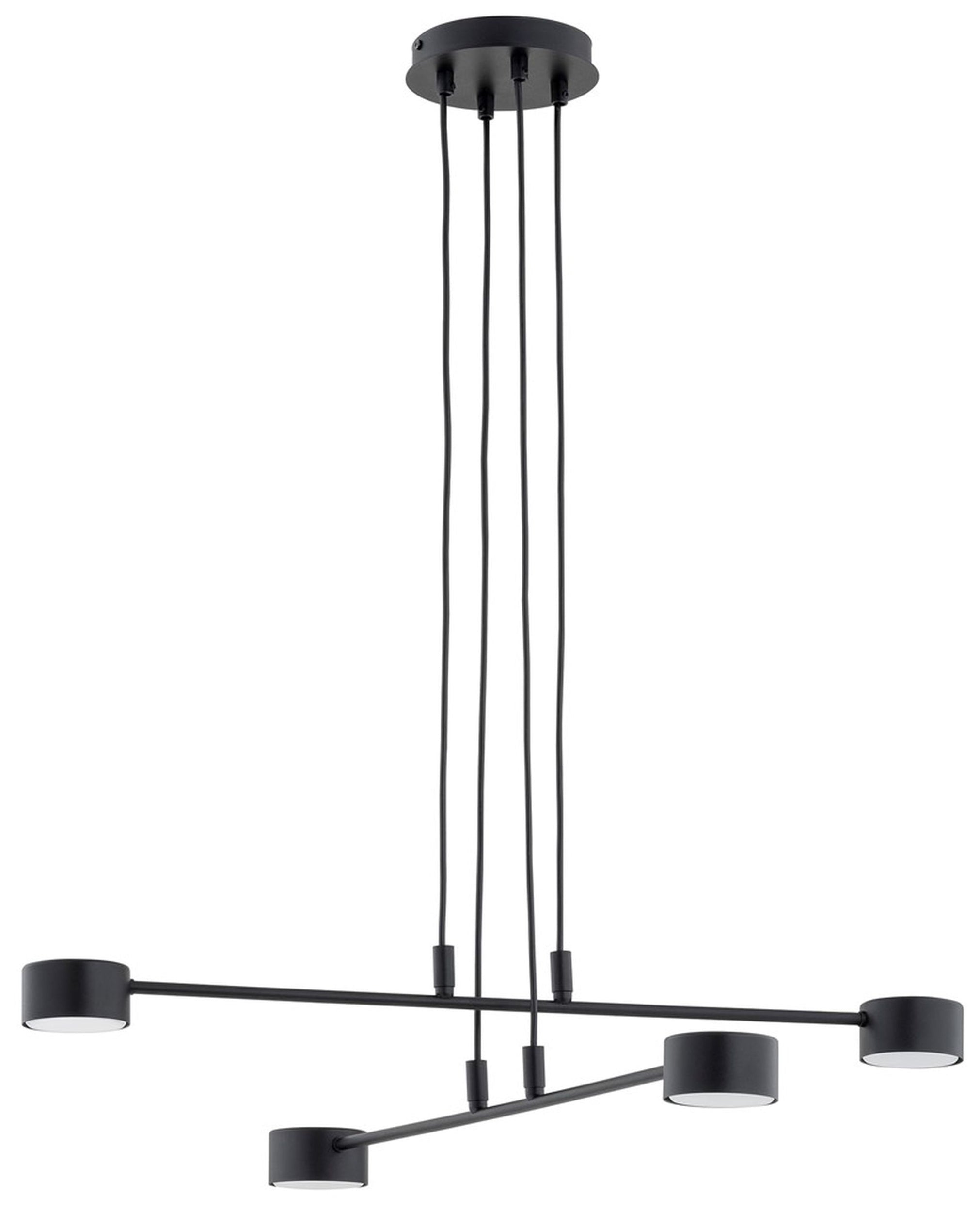 Lampa wisząca Moddus czarna x4