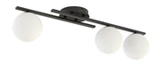 Lampa wisząca Kairo x3 czerń/biel
