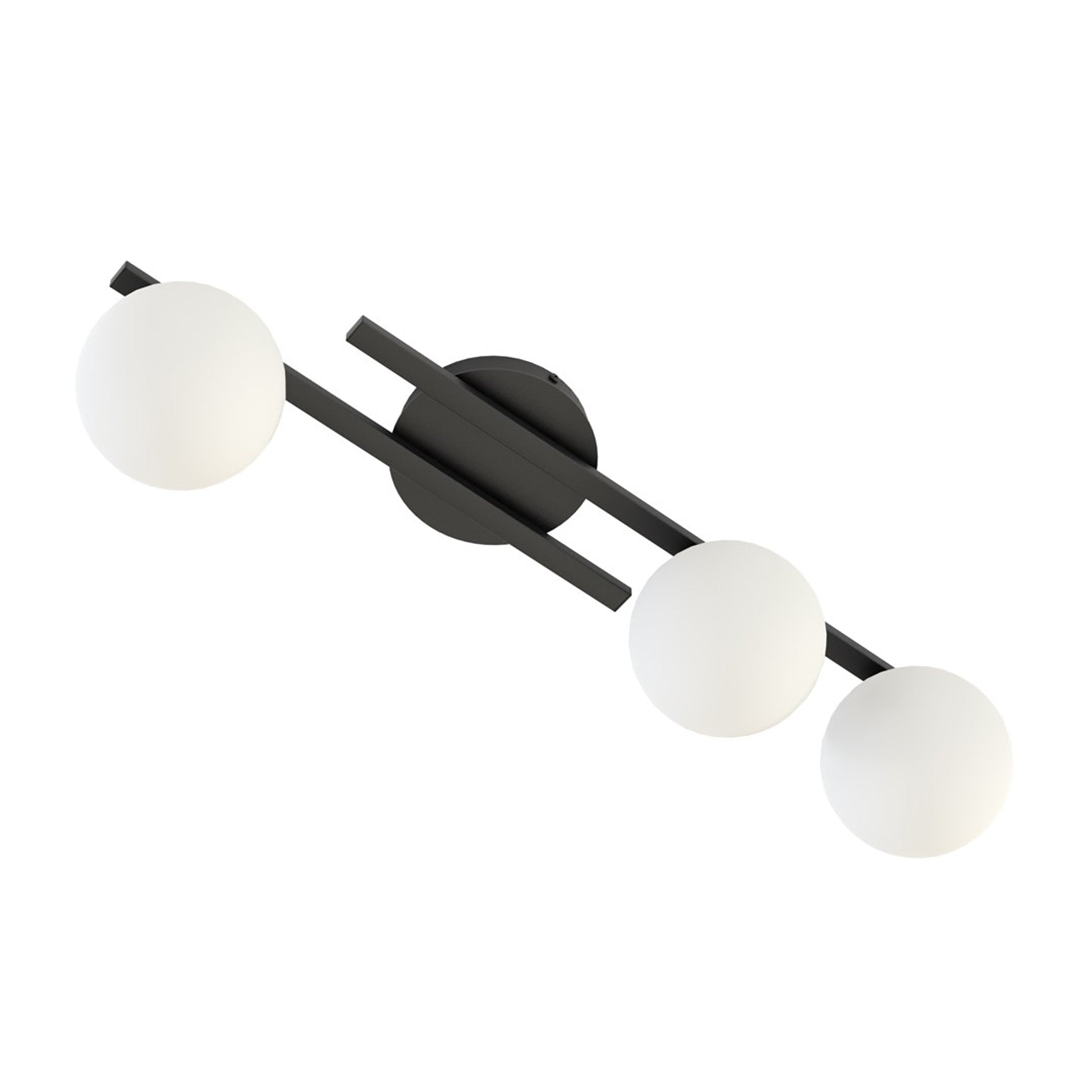 Lampa wisząca Kairo x3 czerń/biel