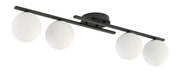 Lampa wisząca Kairo x4 czerń/biel