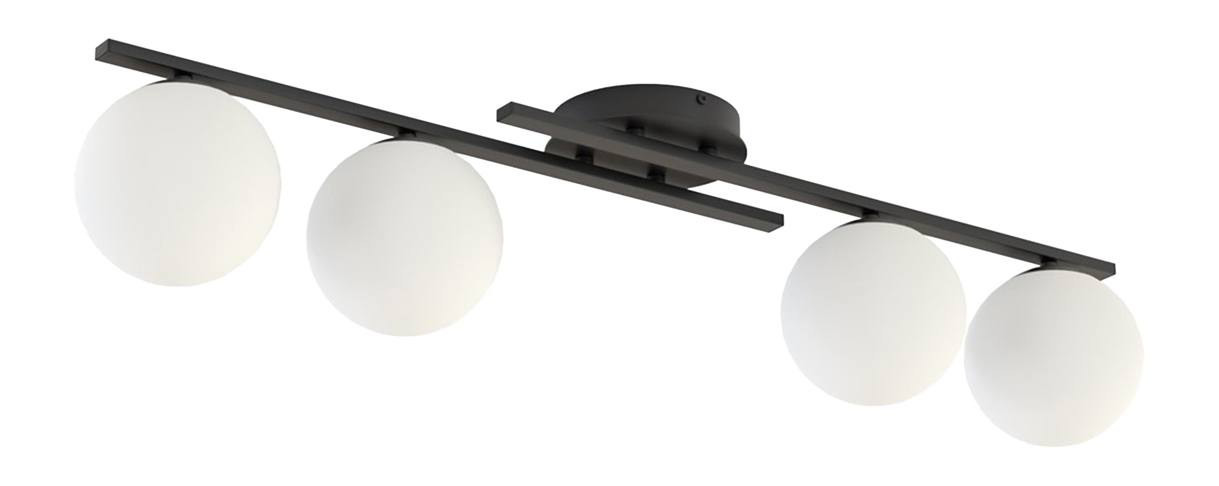 Lampa wisząca Kairo x4 czerń/biel