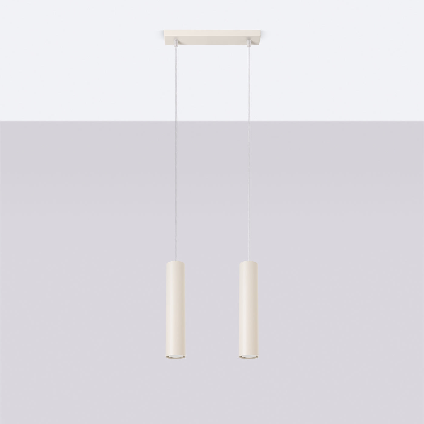 Lampa wisząca Lagos 2 beżowa