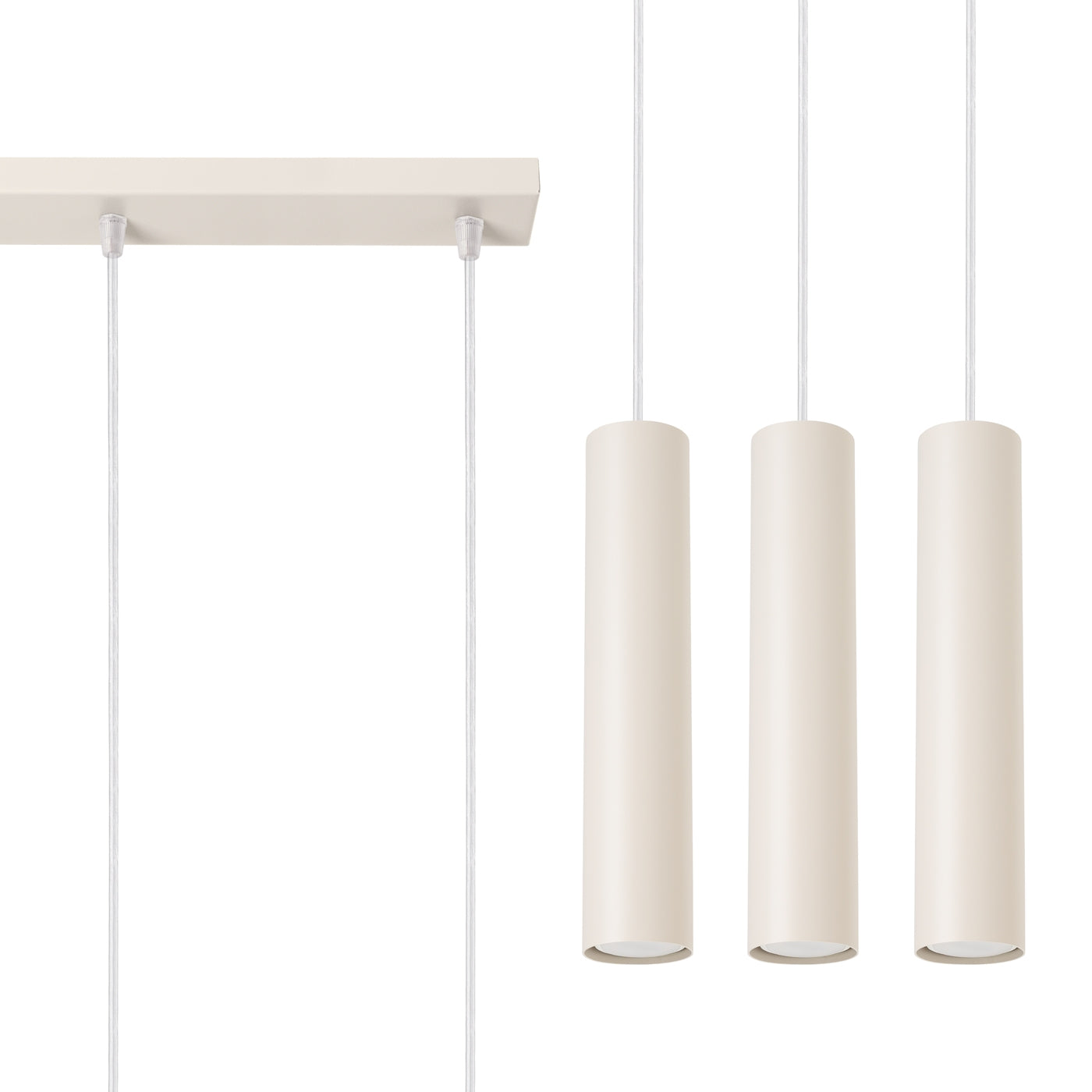 Lampa wisząca Lagos 3L beżowa