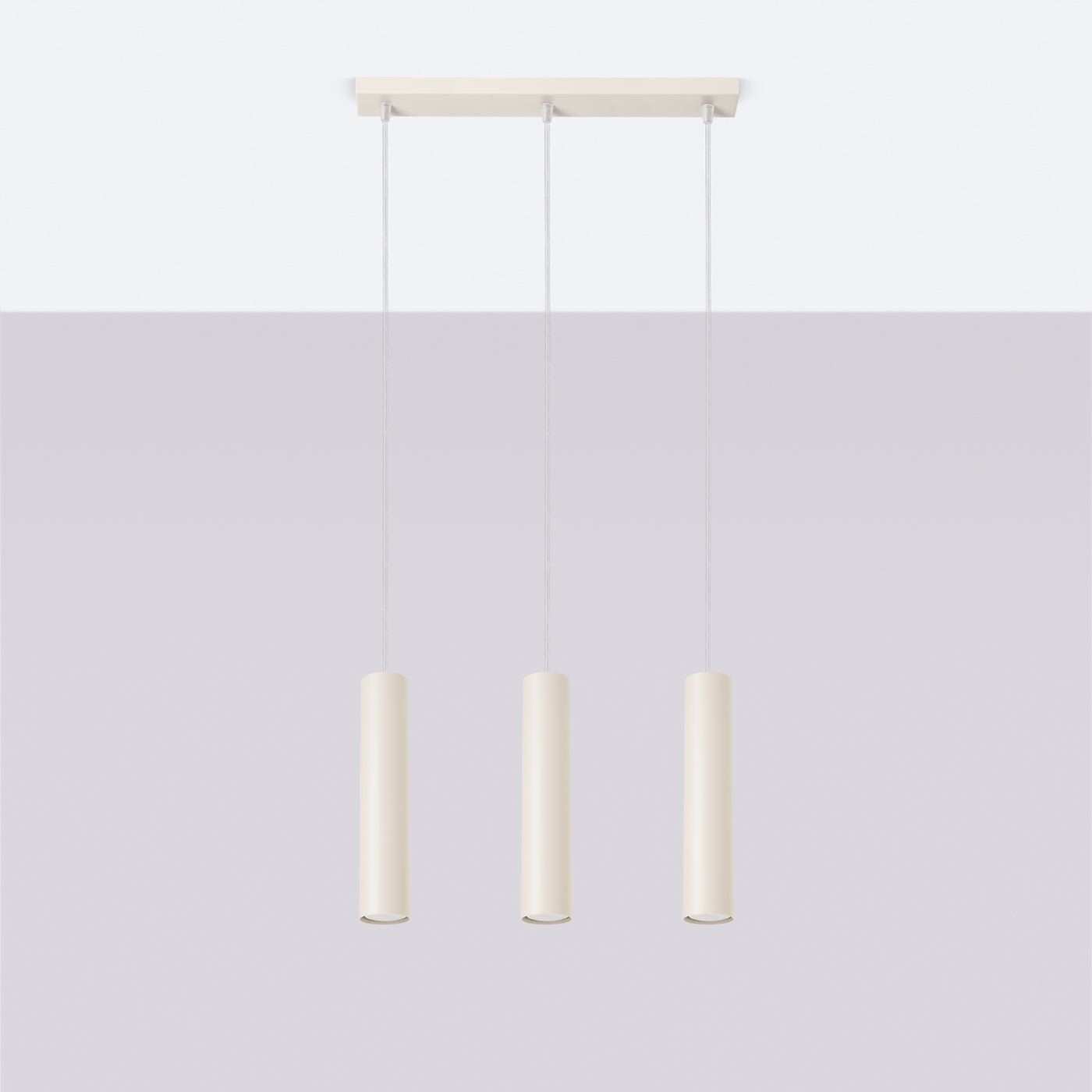 Lampa wisząca Lagos 3L beżowa
