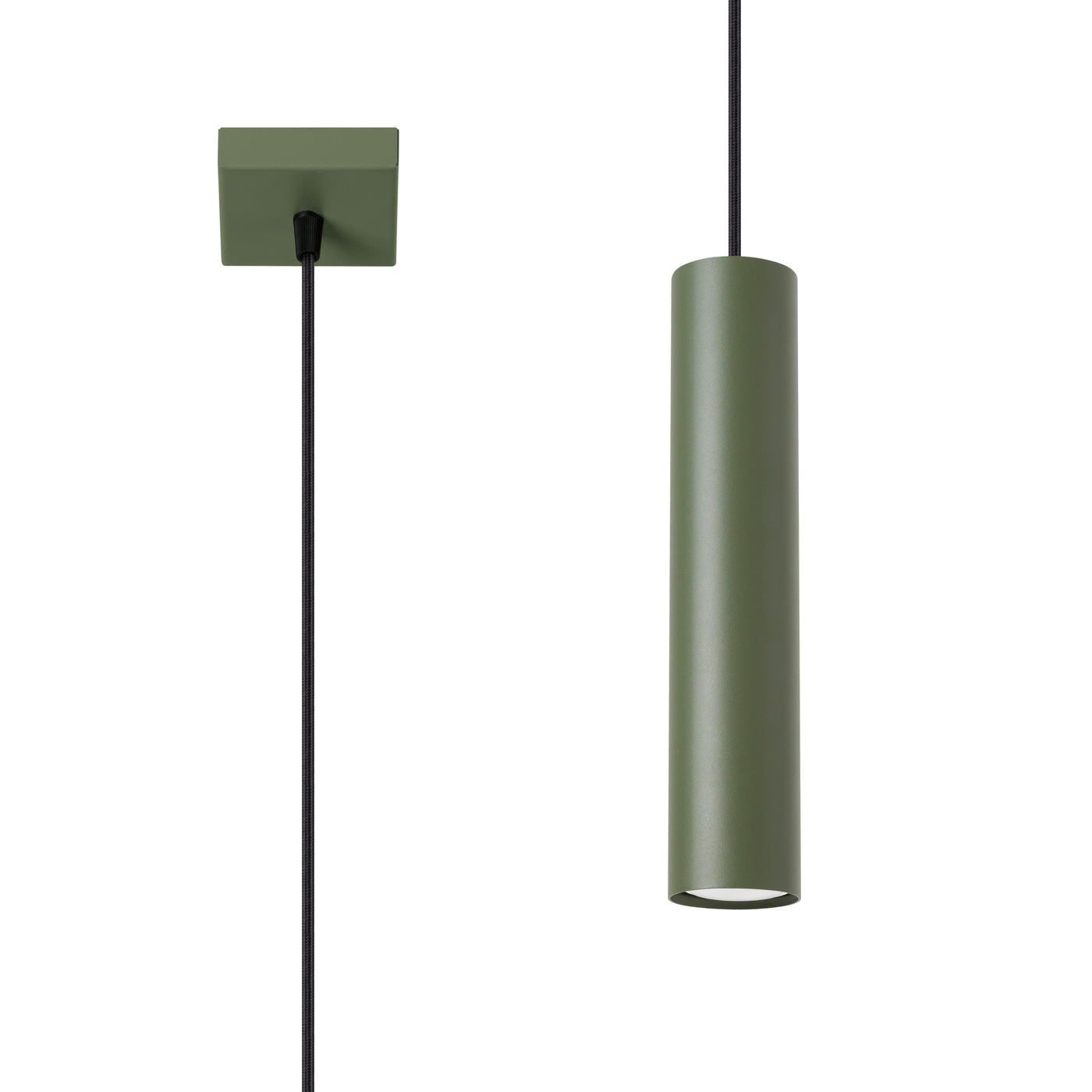 Lampa wisząca Lagos 1 zielona oliwka