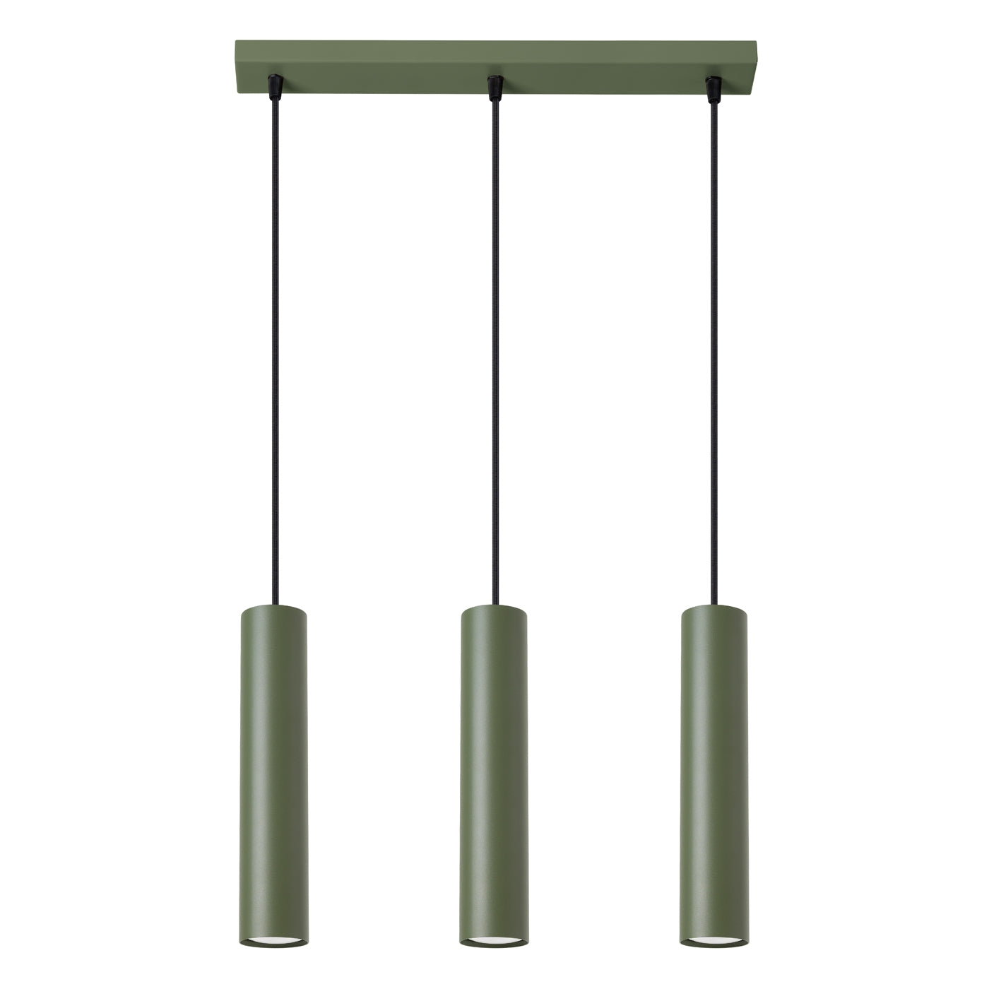 Lampa wisząca Lagos 3L zielona oliwka