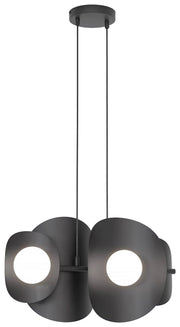 Lampa wisząca Elementi x4 czarna