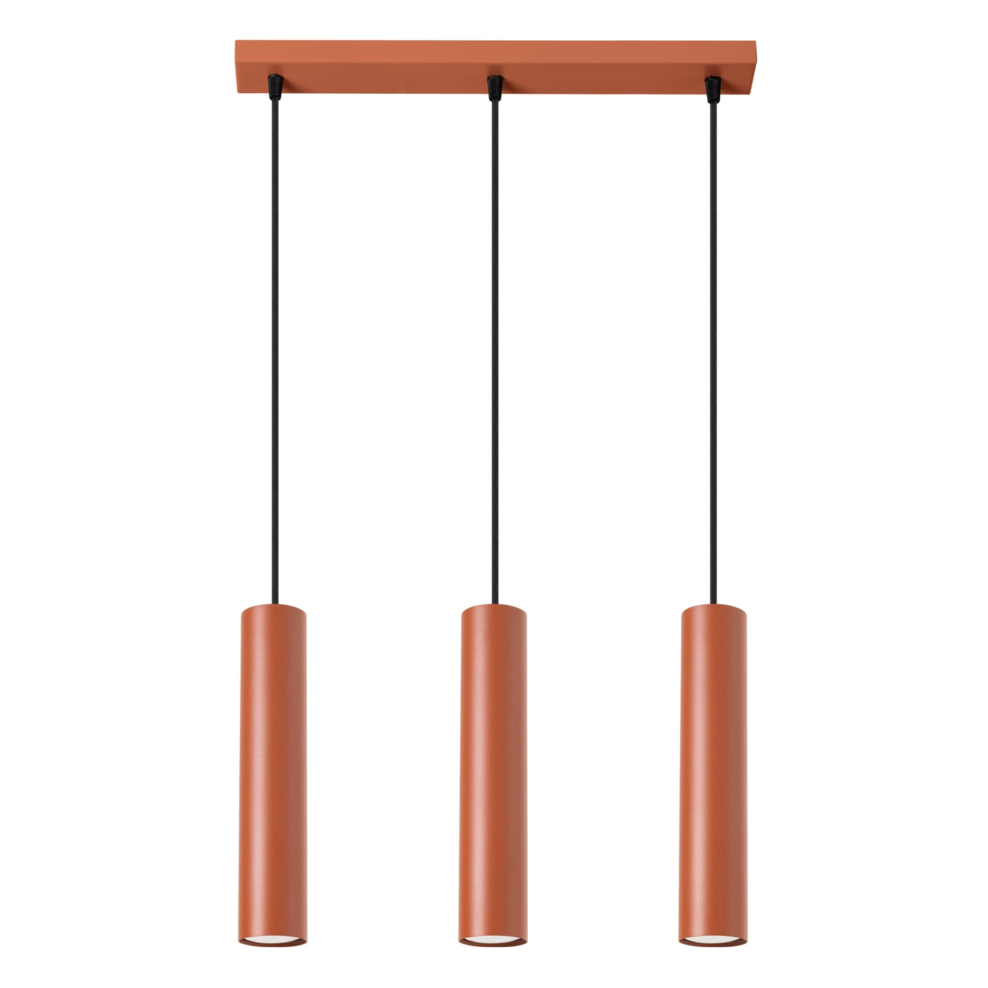 Lampa wisząca Lagos 3L ochra czerwona