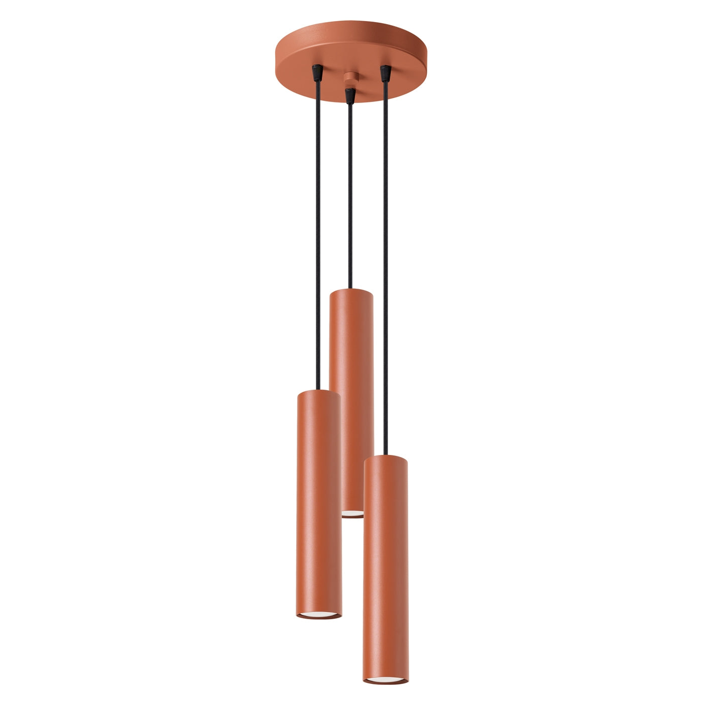 Lampa wisząca Lagos 3P ochra czerwona