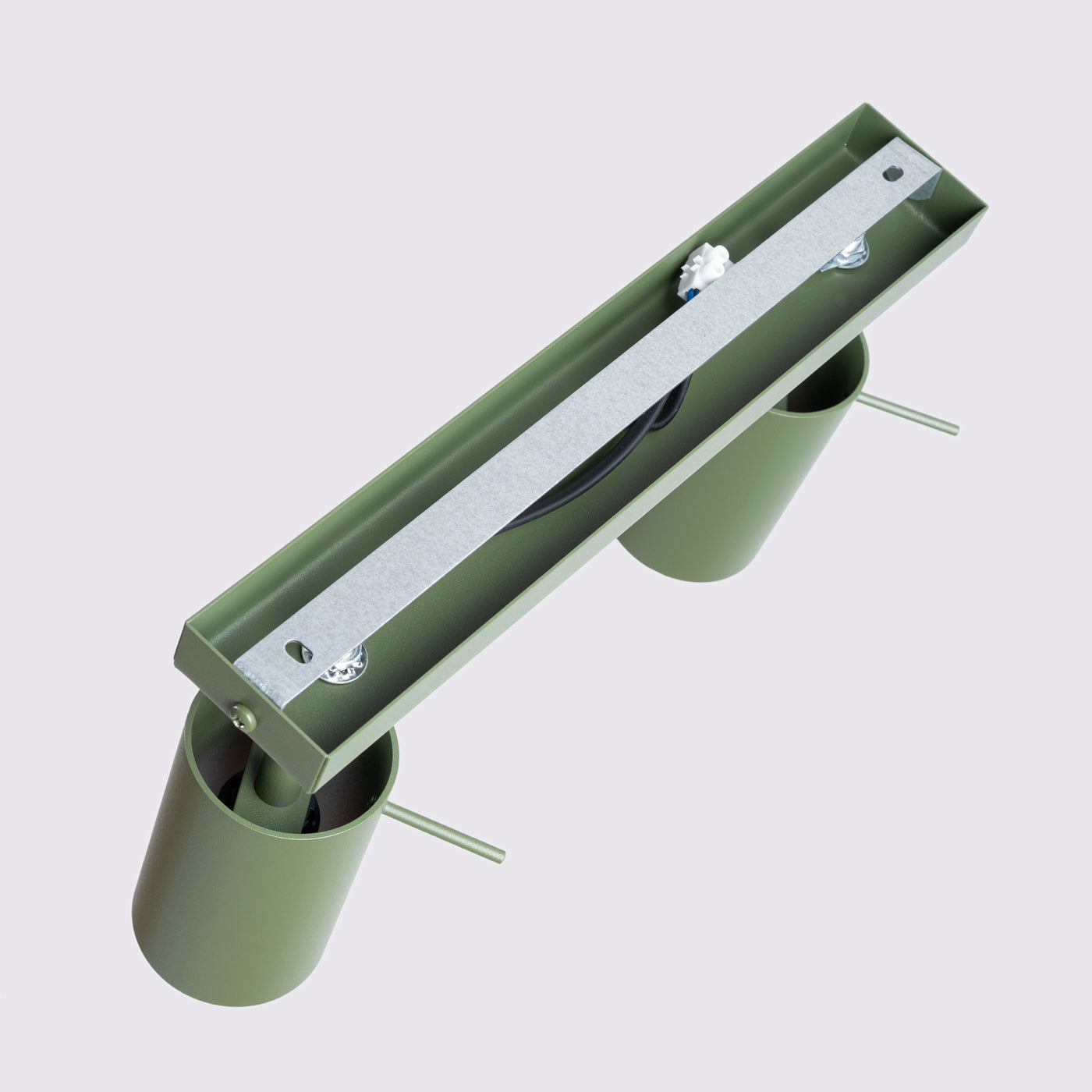 Plafon Ring 2 zielony oliwkowy