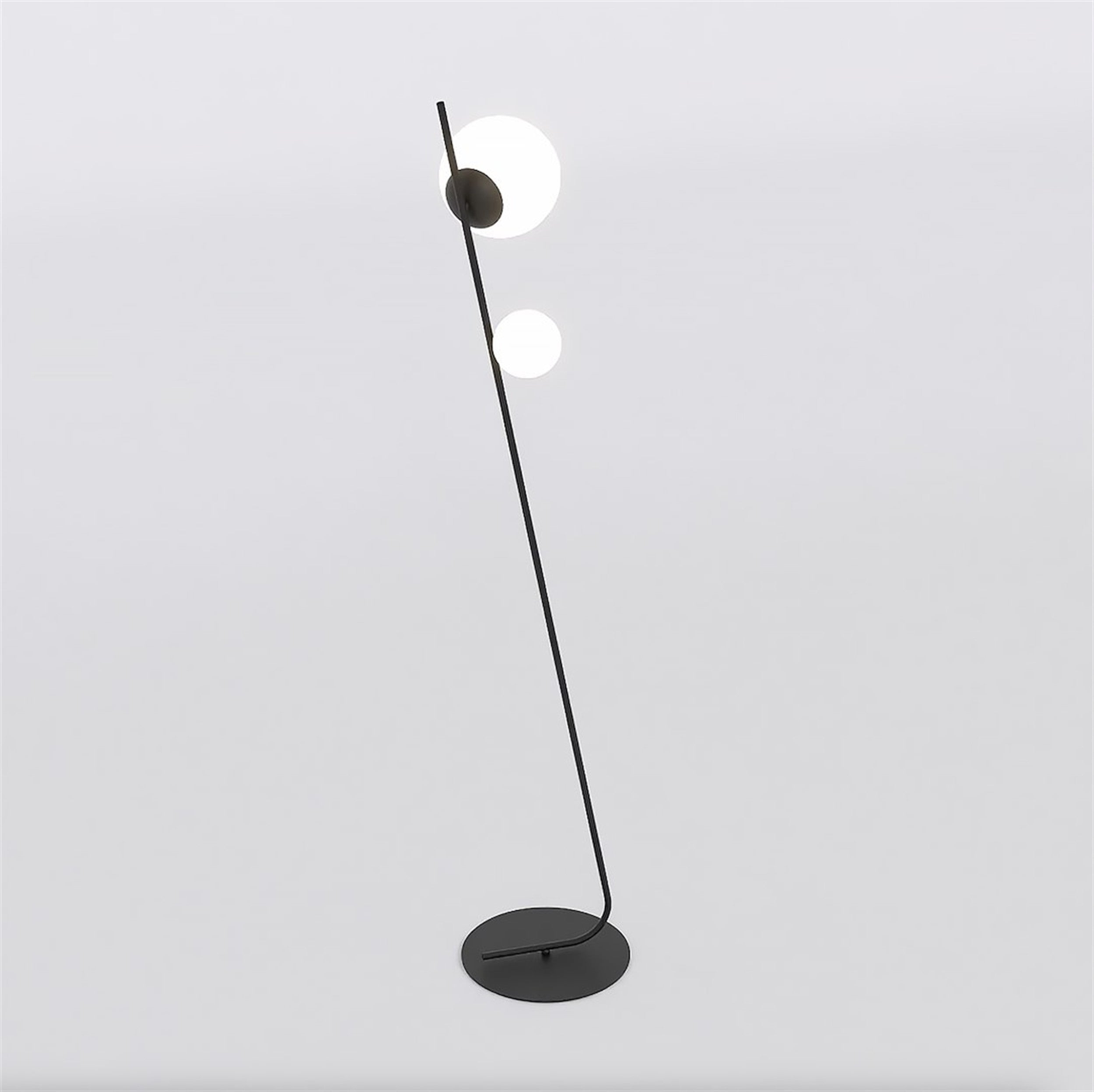 Lampa podłogowa Tatu x2 czarna