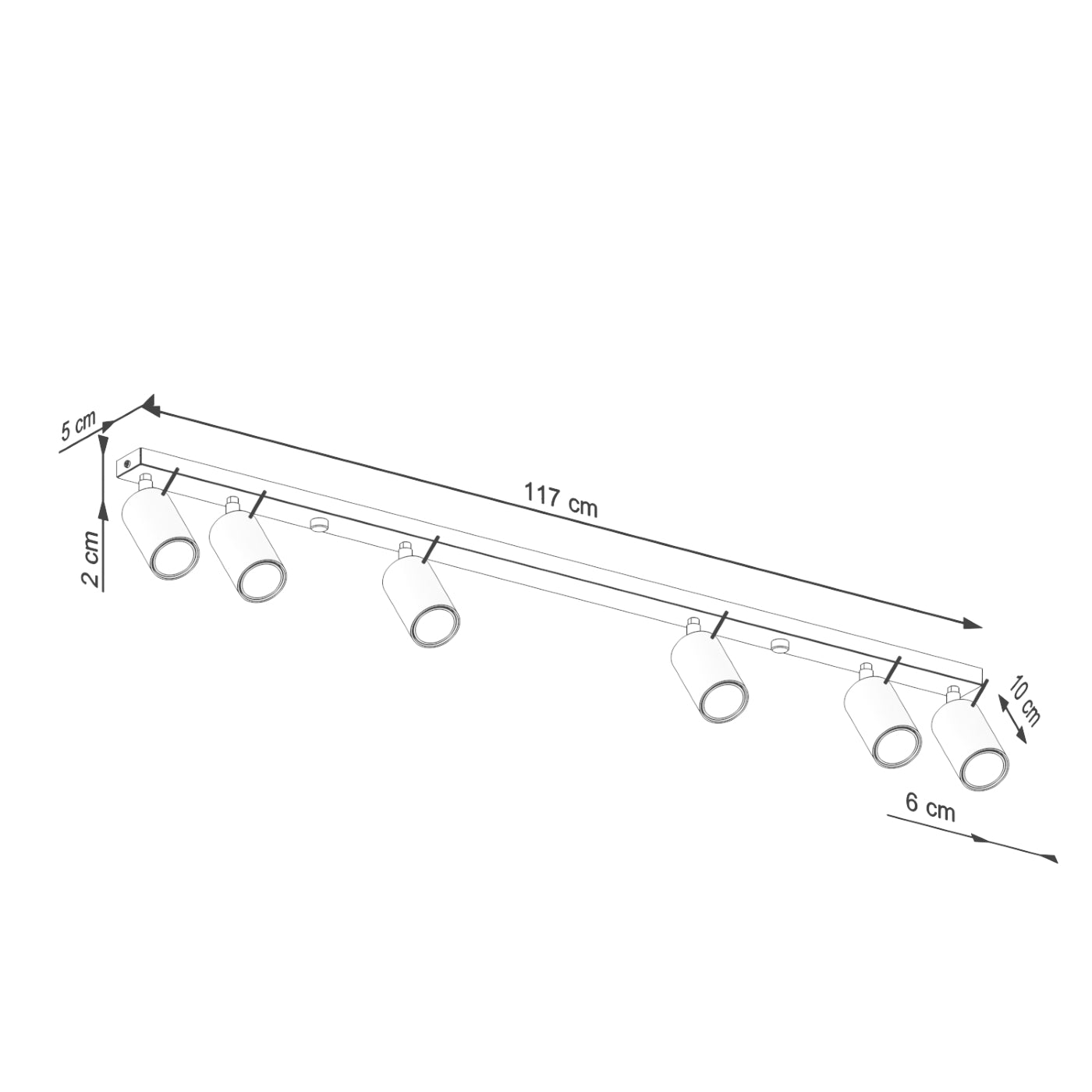 Plafon Ring 6L ochra czerwona