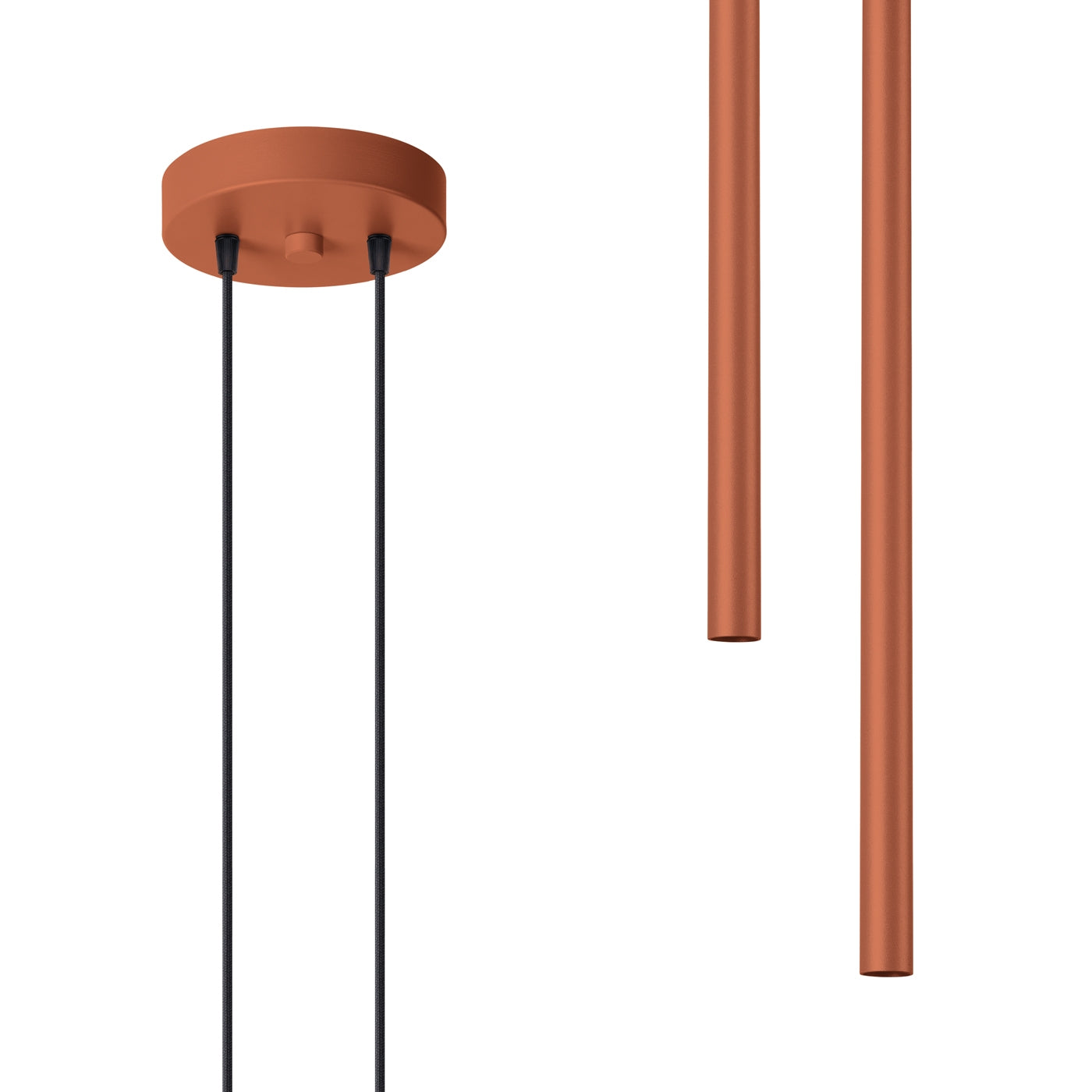 Lampa wisząca Pastelo 2 ochra czerwona