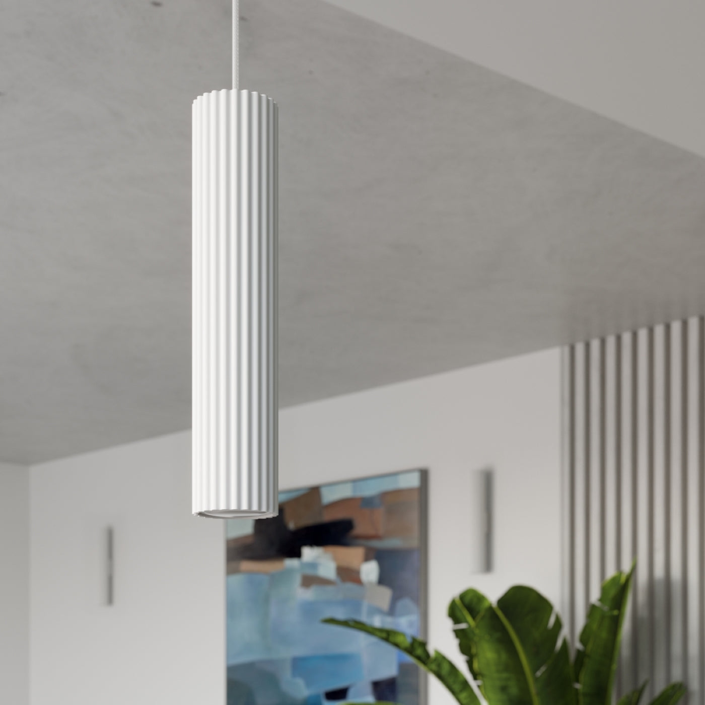 Lampa wisząca Karbon 2 biały