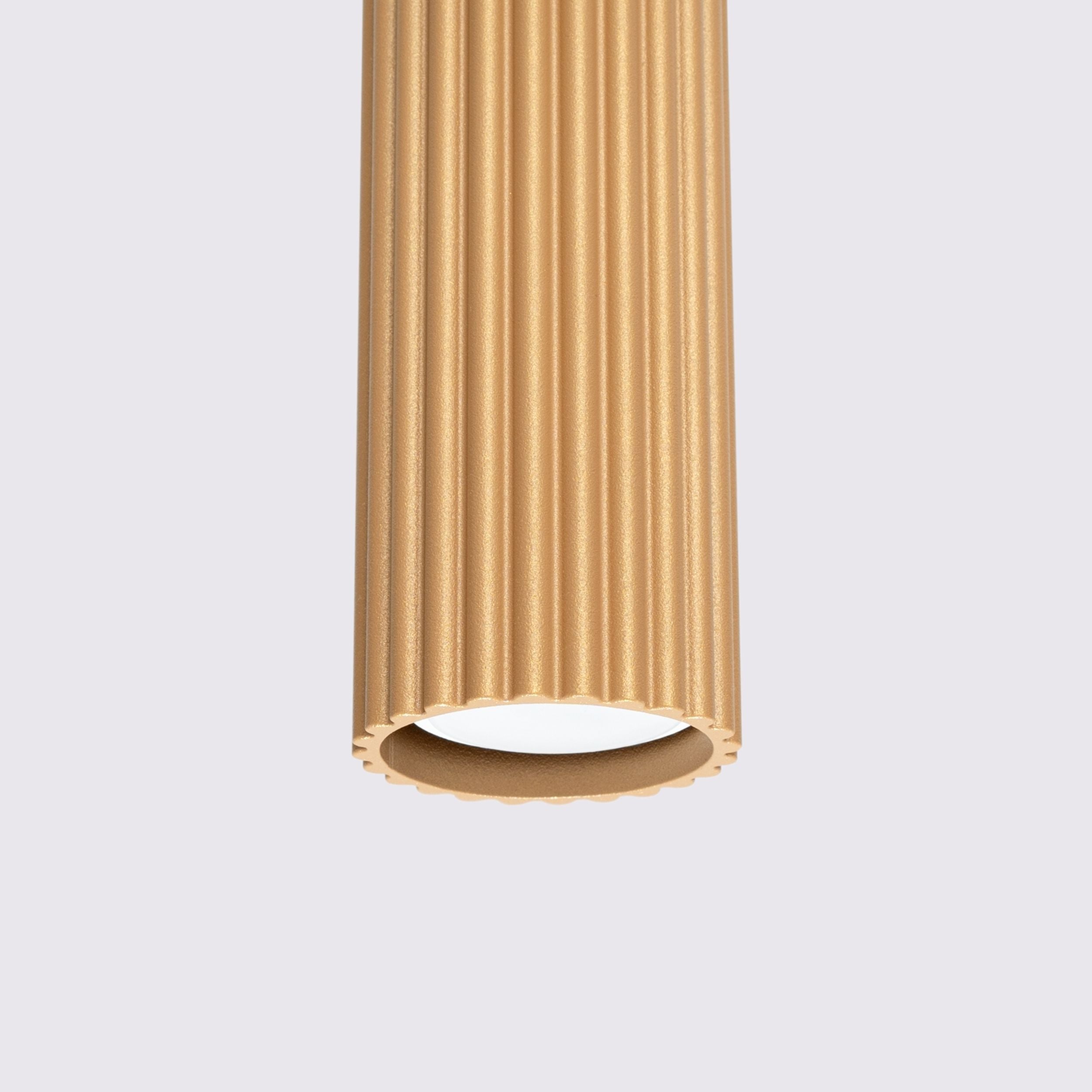 Lampa wisząca Karbon x1 złota